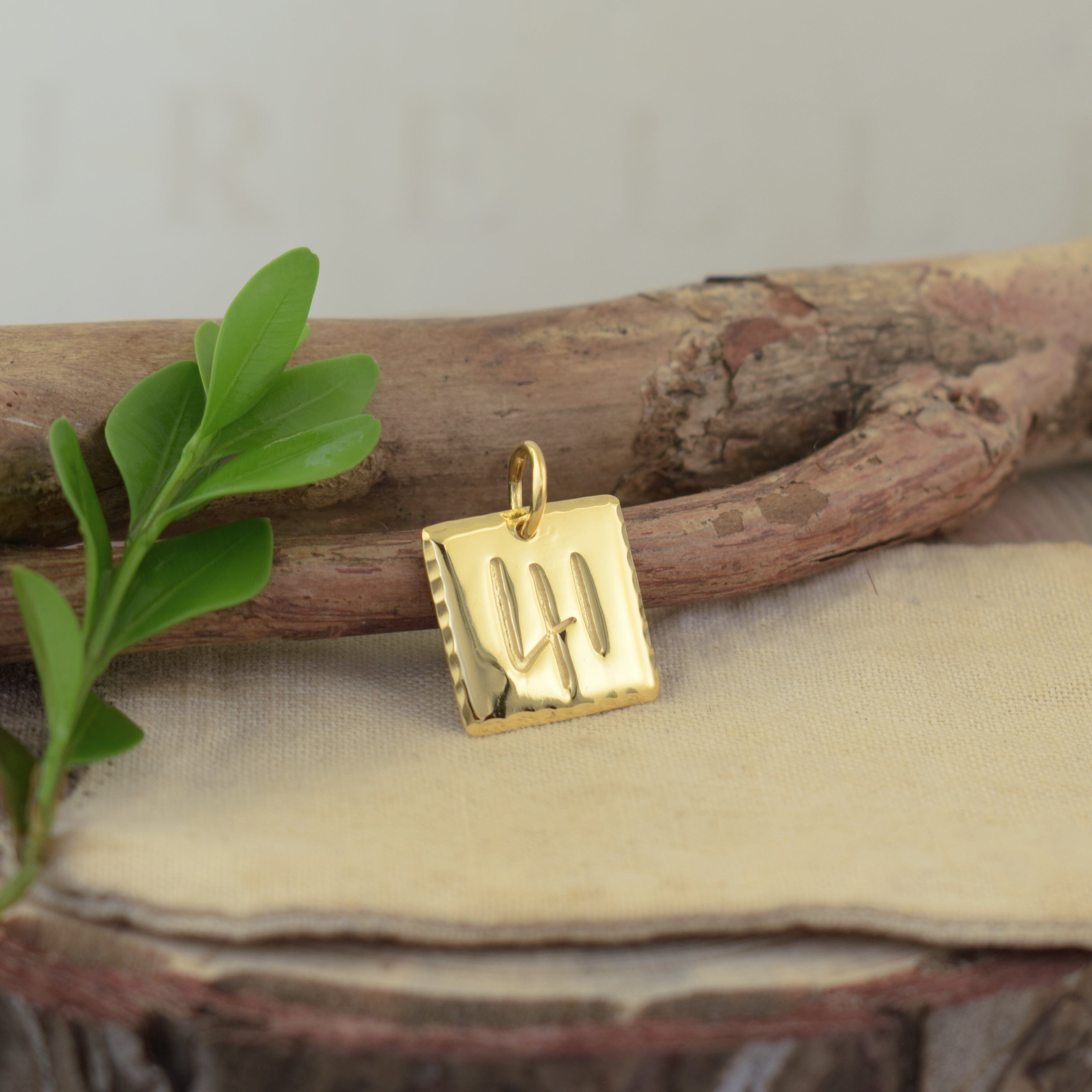 41 gold plated sterling silver inspirational jewelry pendant