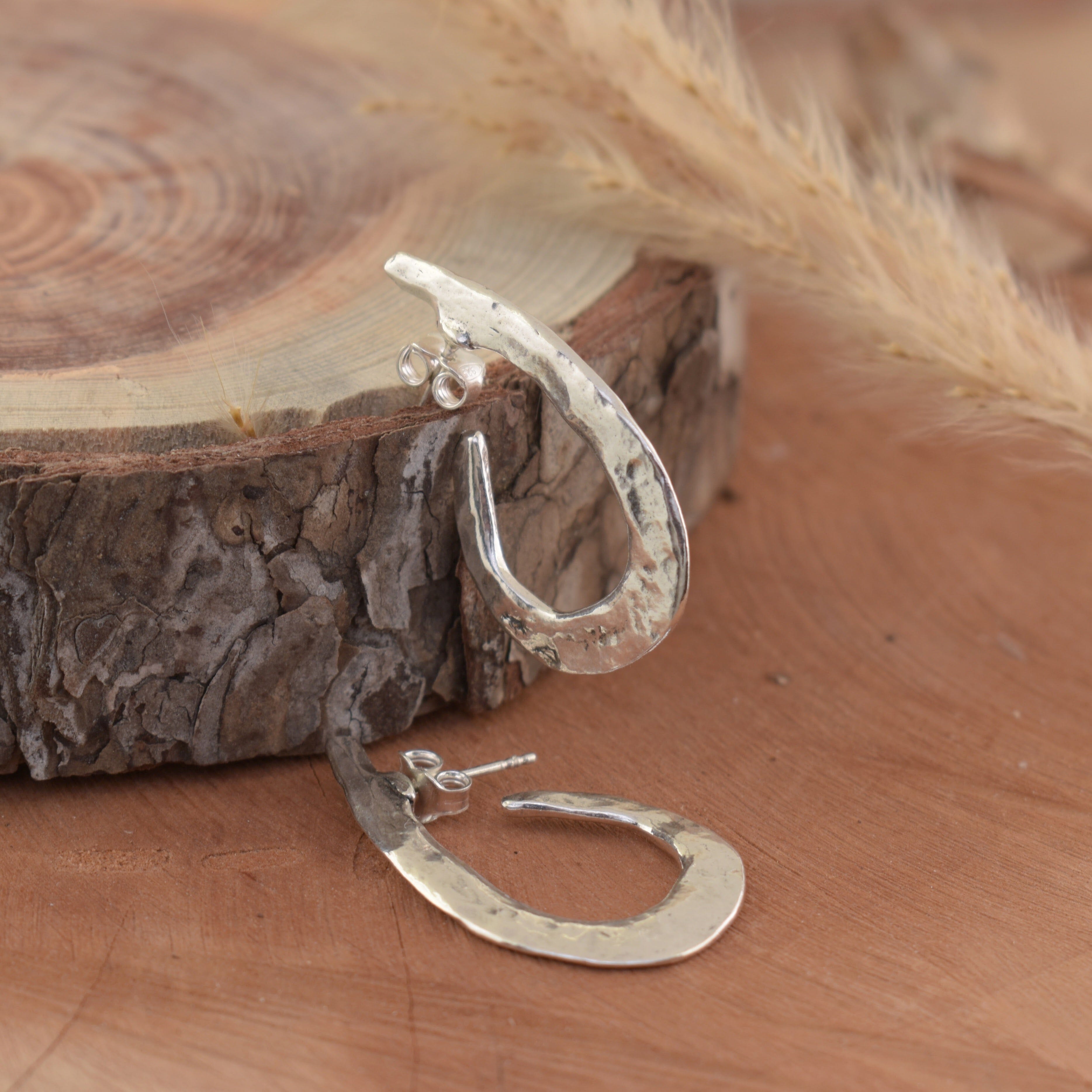 Sterling silver hand crafted earrings