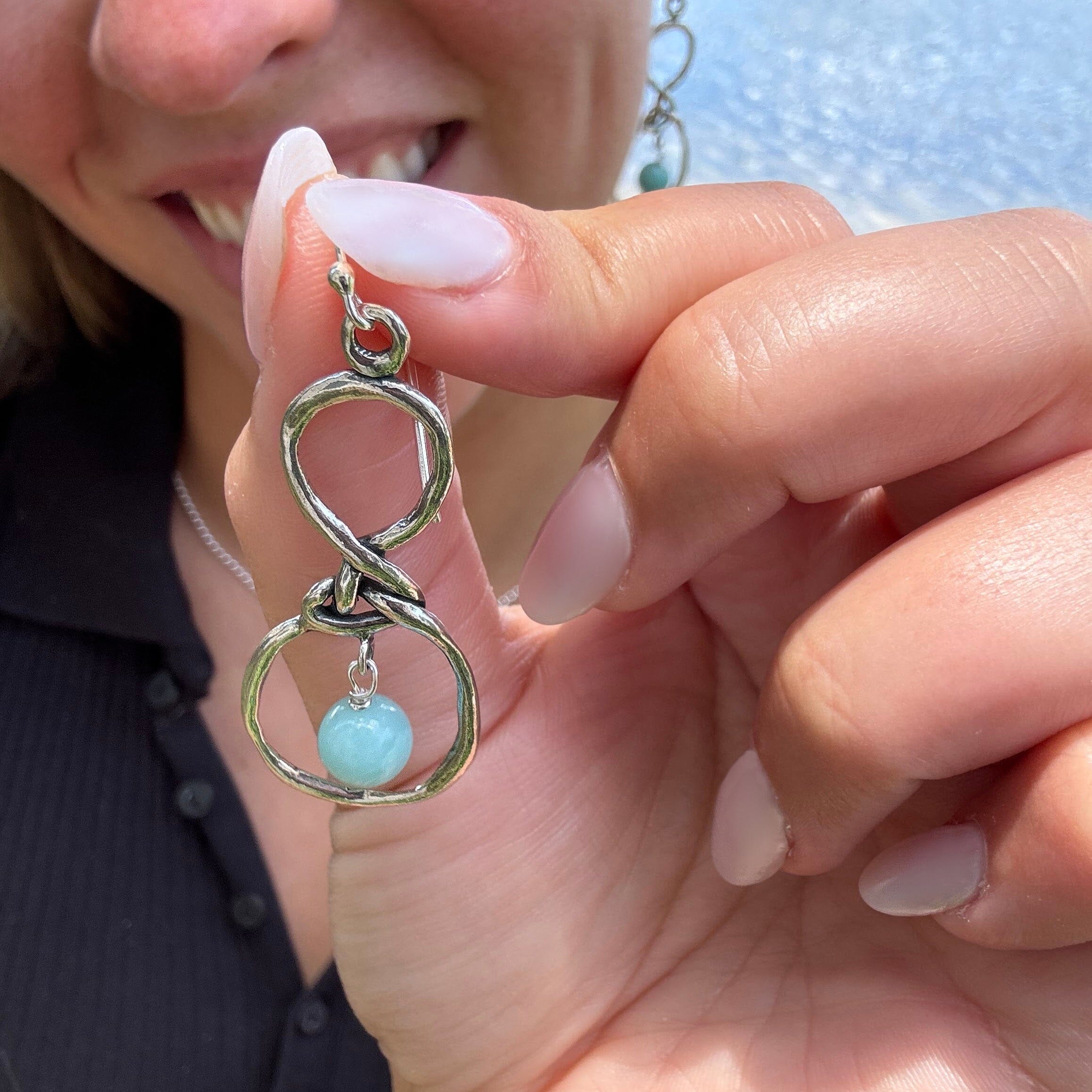 Sterling silver handcrafted earrings