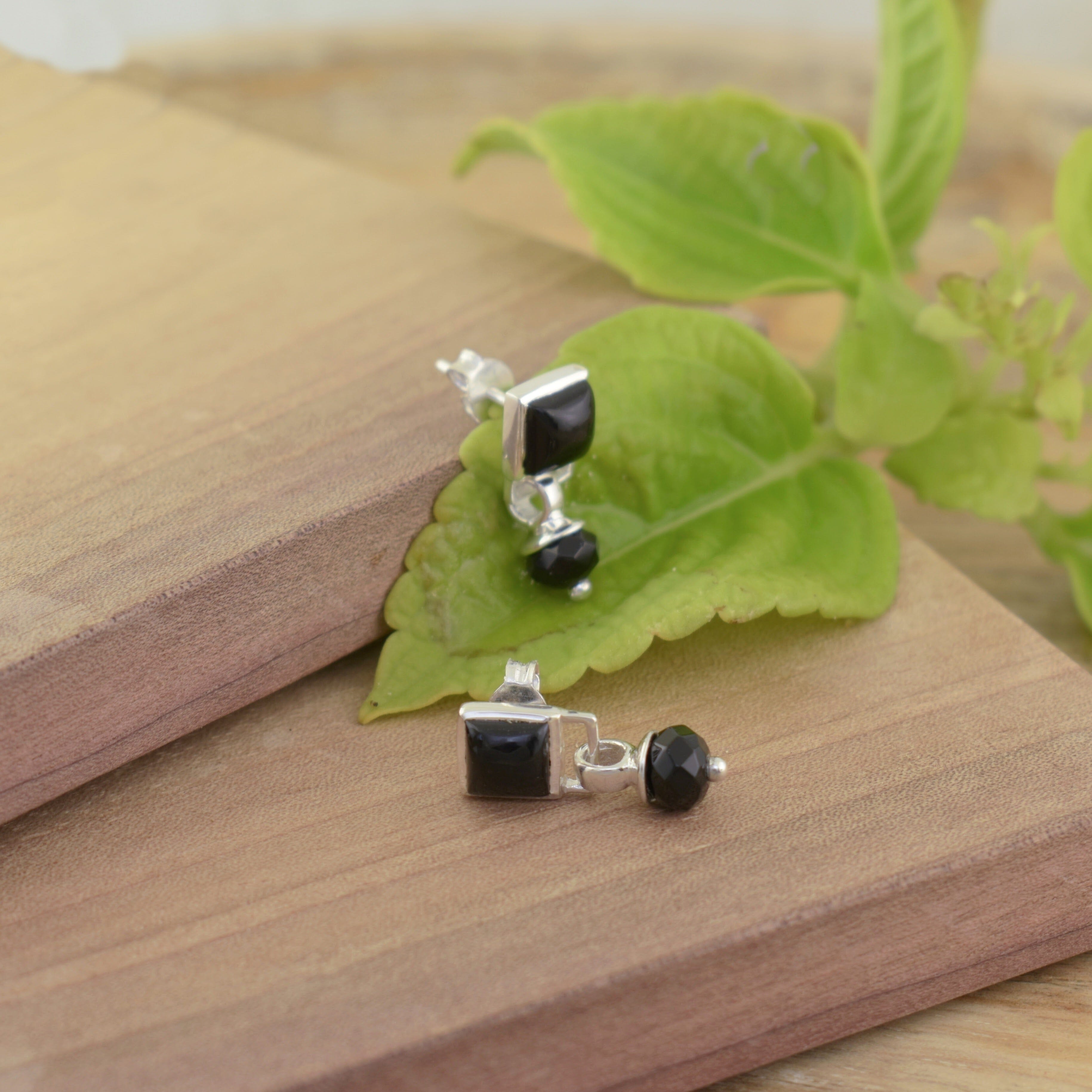 Sterling silver dangle earrings