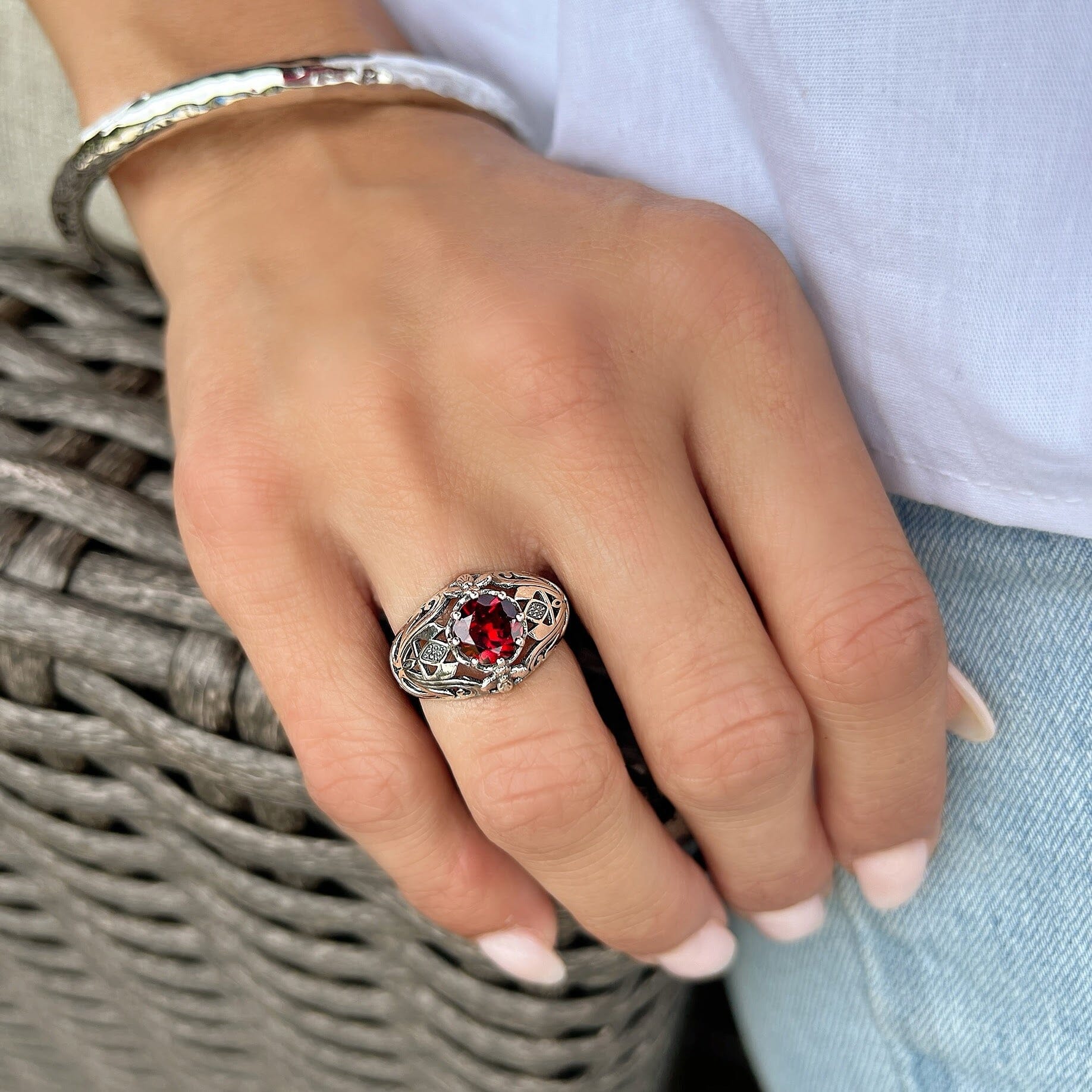 sterling silver handcrafted ring