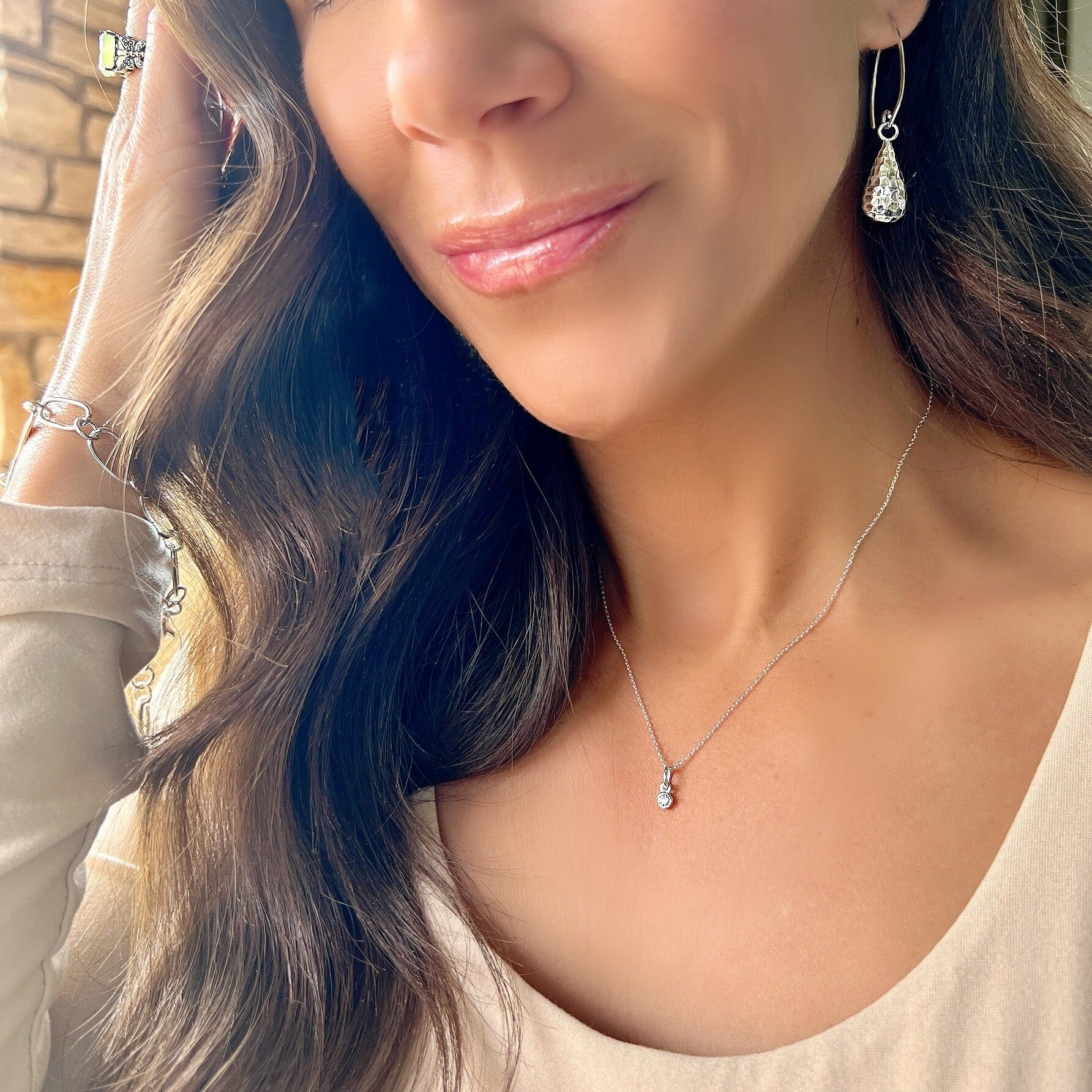 Touch of Dazzle Necklace paired with Mucho Gusto Earrings