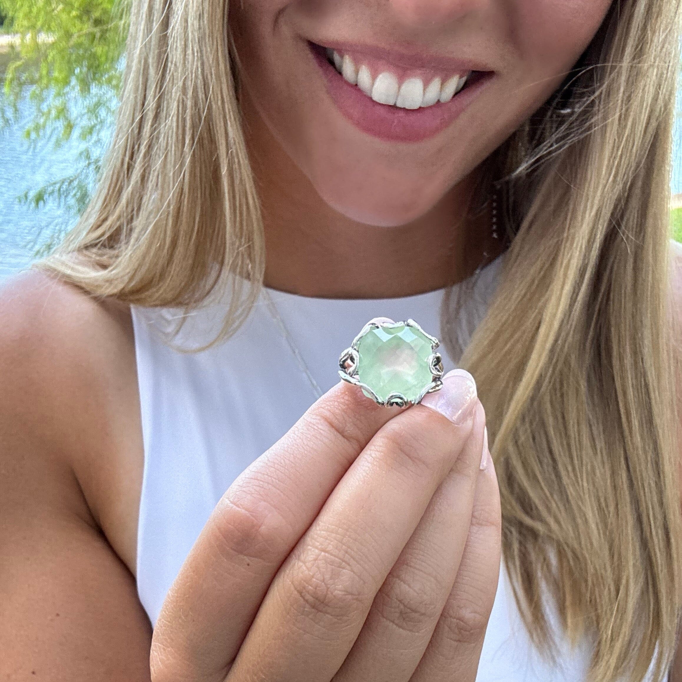 Twist of Lime ring