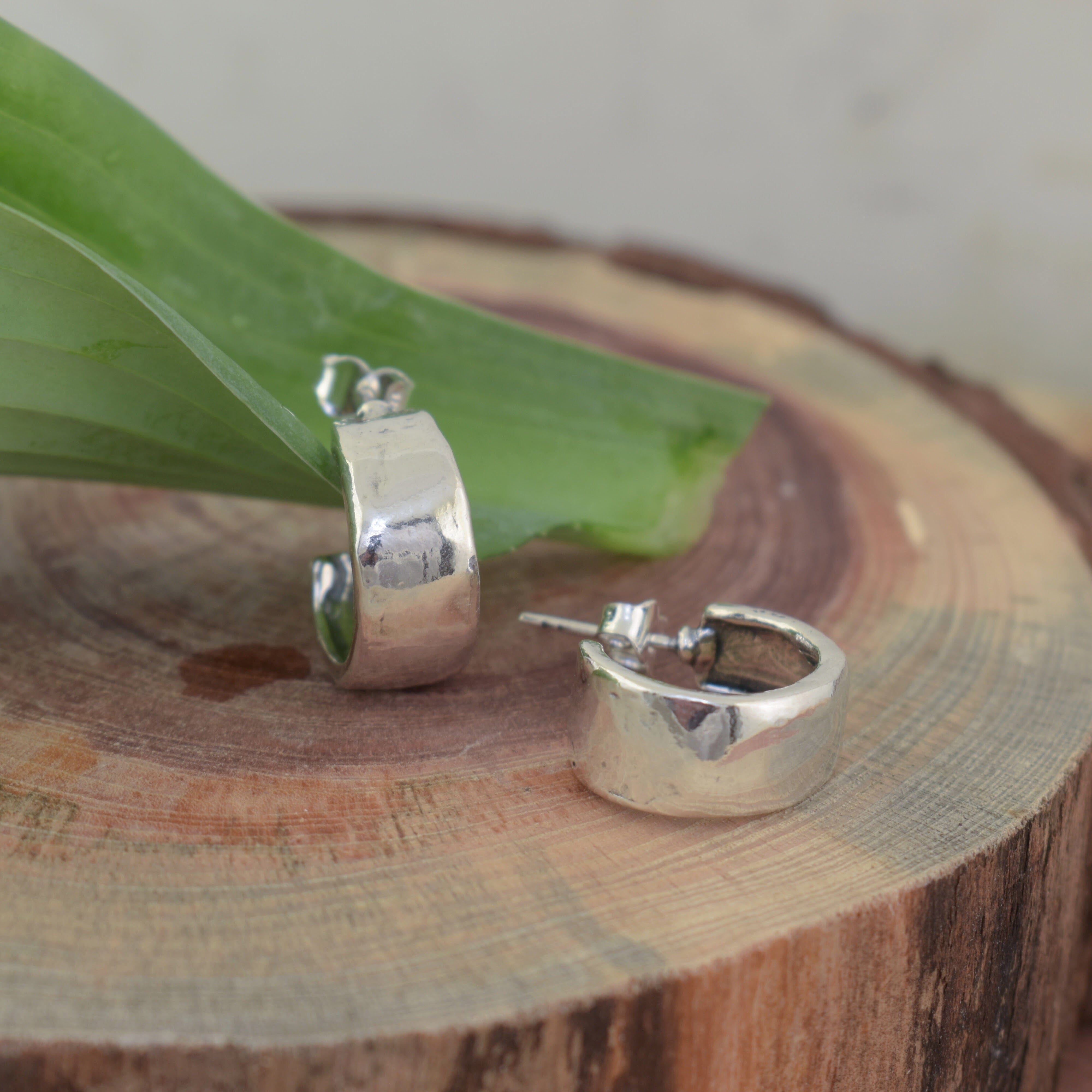 .925 silver hoop earrings