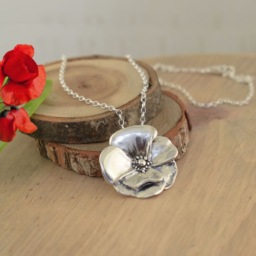 XENOX® Collier POPPY GLITZ Pour Femme En Argent Sterling 925 De Qualité XENOX® Collier POPPY GLITZ Pour Femme En Argent Sterling 925 De Qualité