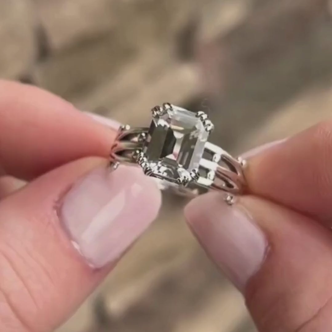 Iced Topaz Ring
