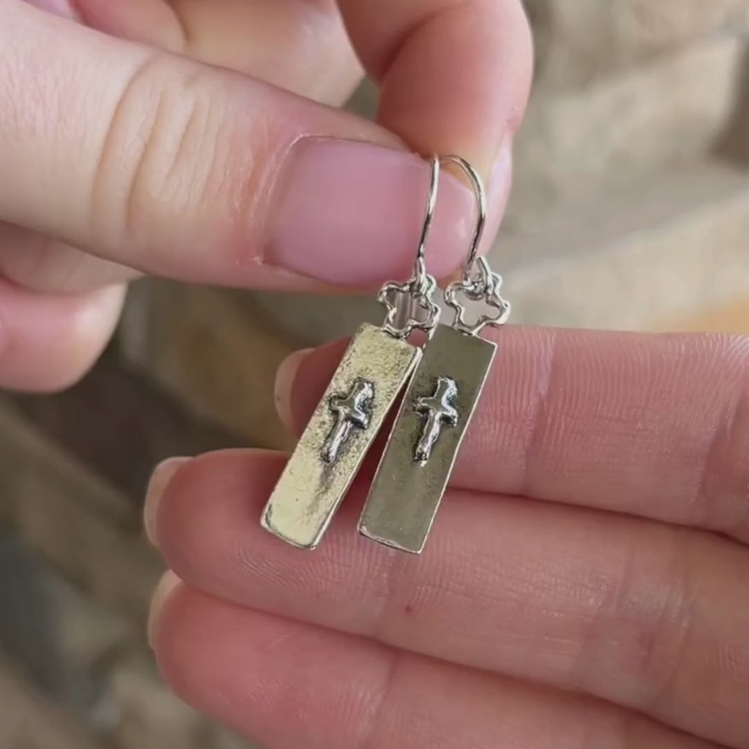 Cross Bar Earrings