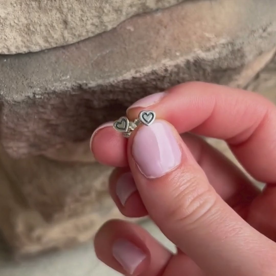 Tiny Heart Earrings
