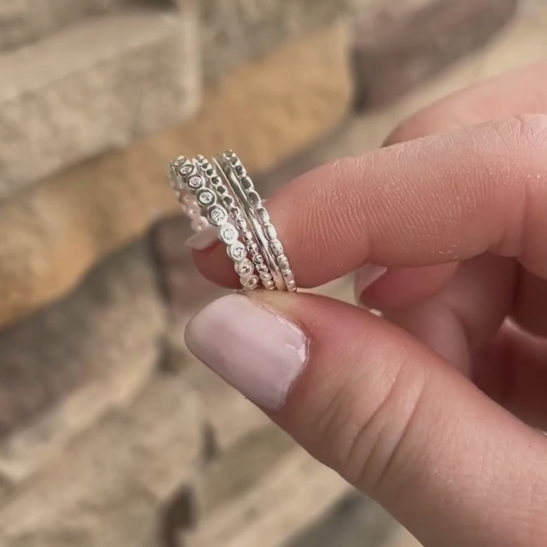 Simple Stack Rings (Set of 4)