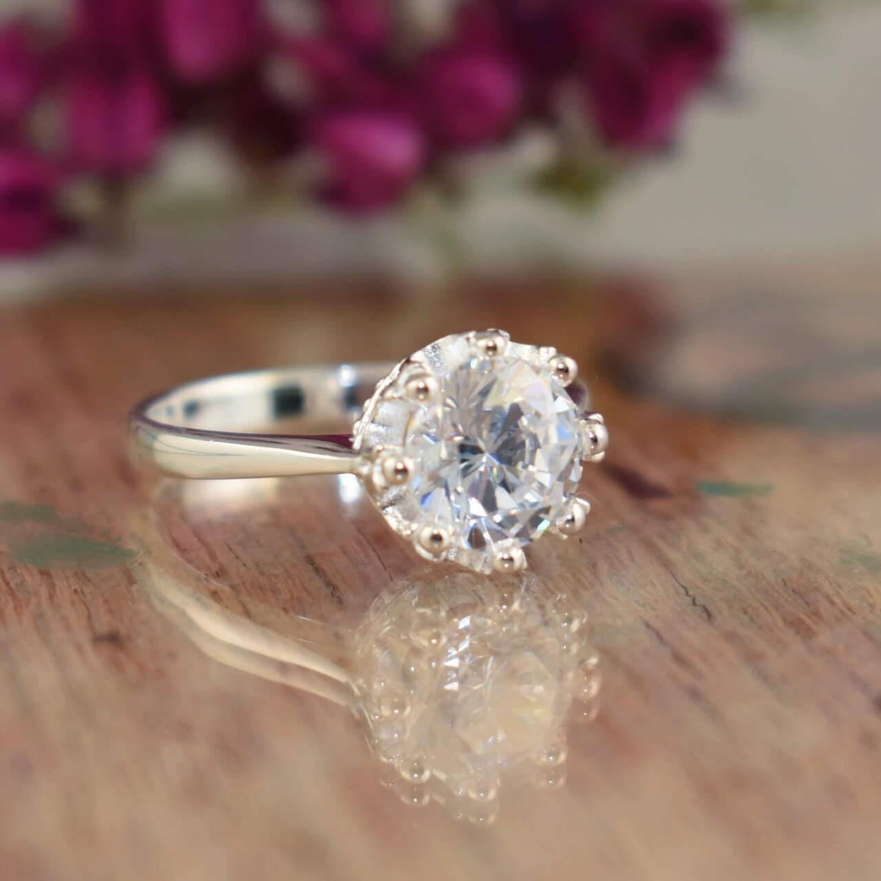 Sterling silver Diana Ring