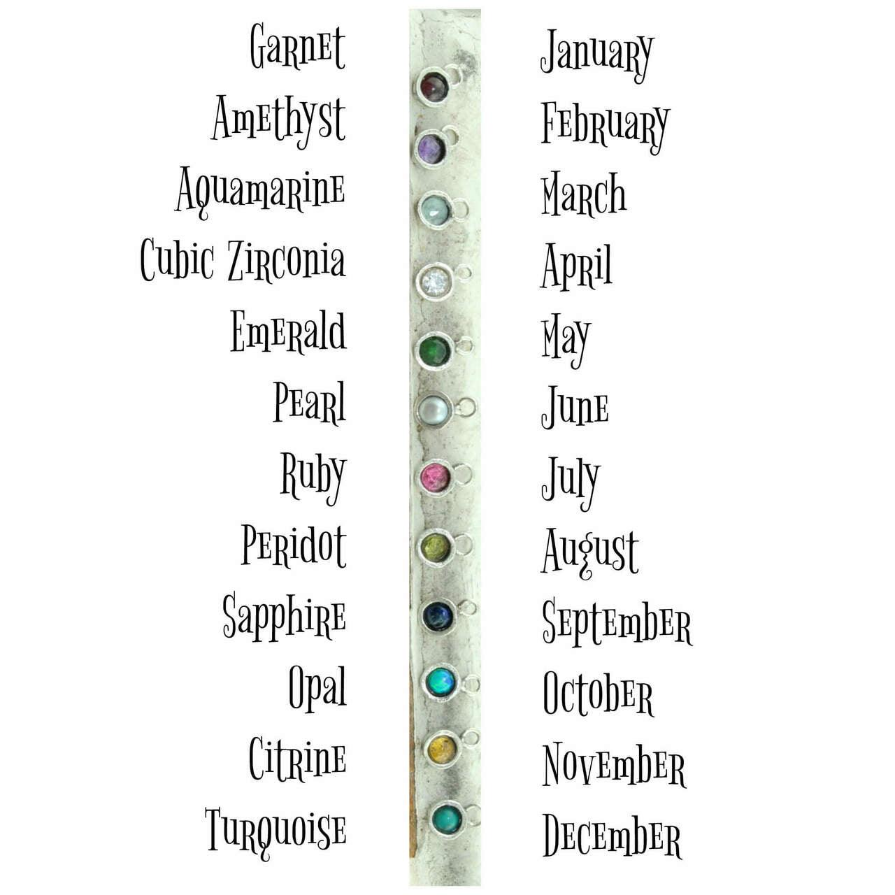 Birthstone color options