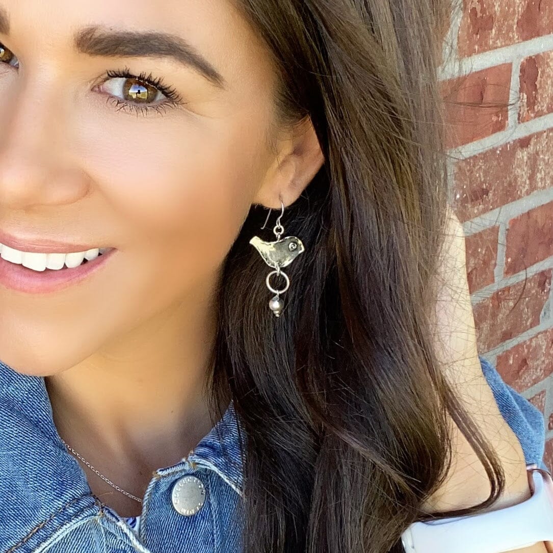 .925 sterling silver Up & Away Earrings