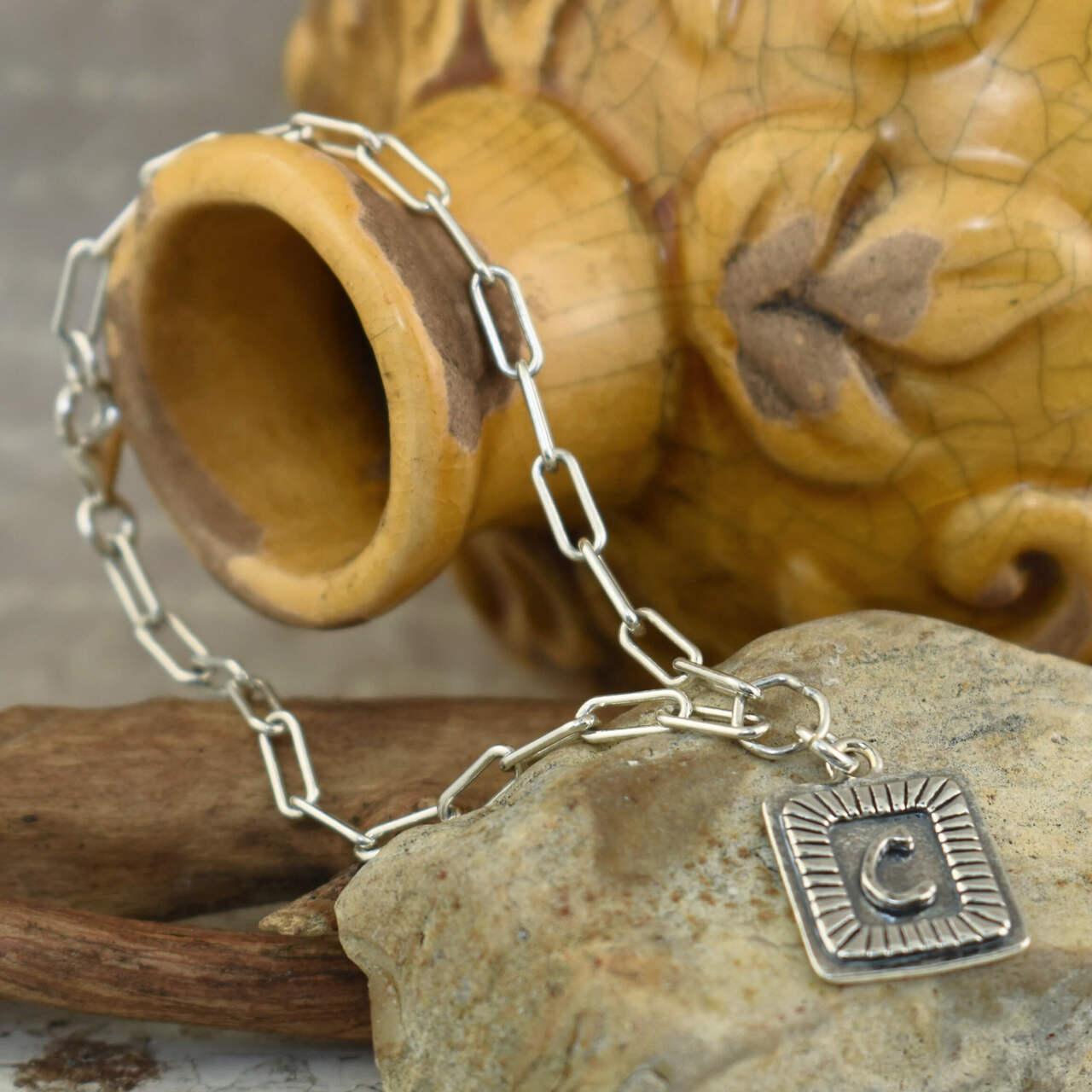 .925 sterling silver personalized bracelet