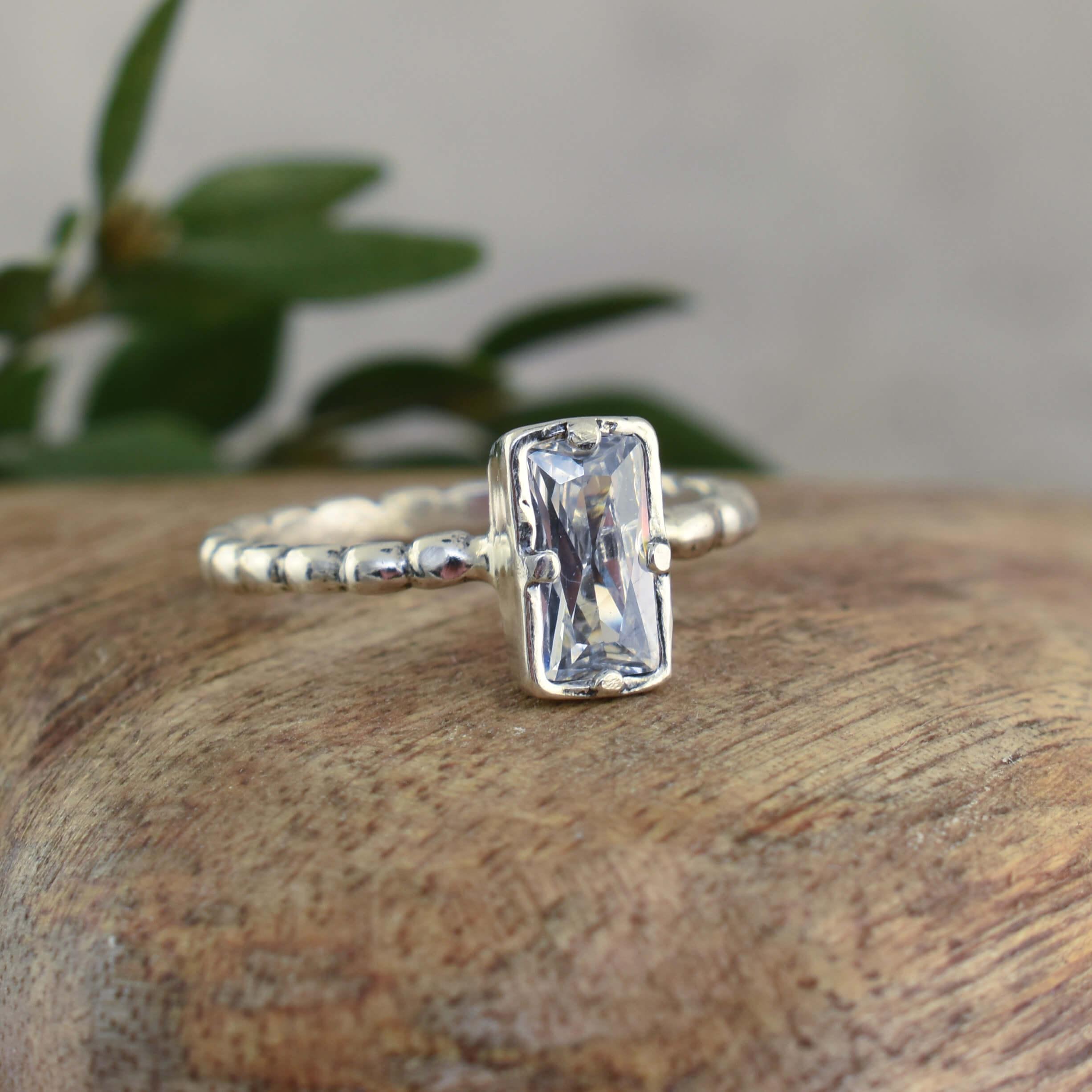 Emerald Cut Ring - Inspiranza Designs