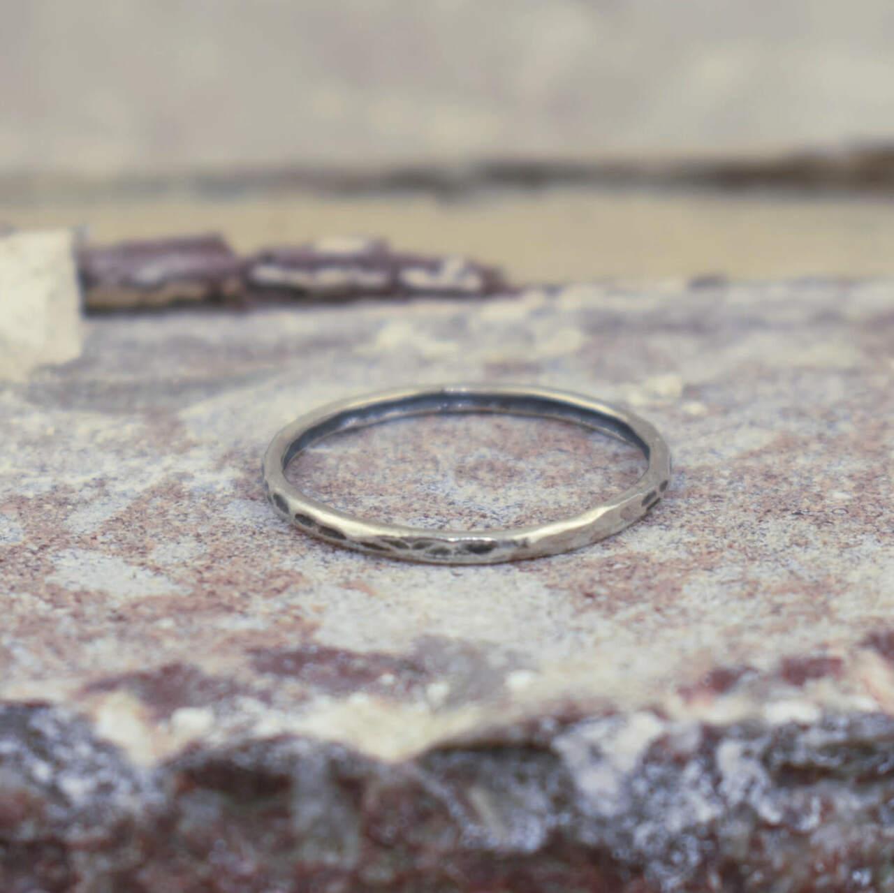 Plain stack Ring in Silver 
