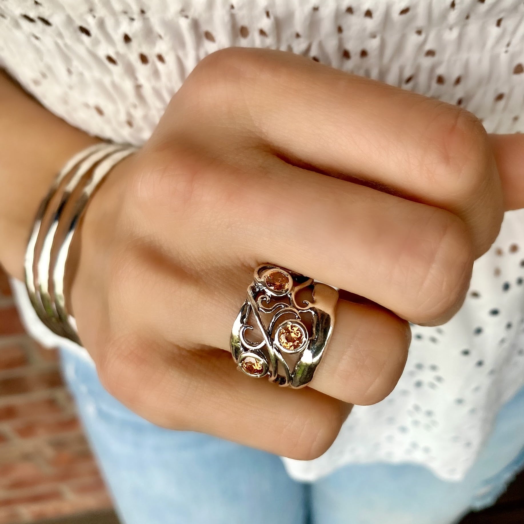 Sunlit Tide Ring