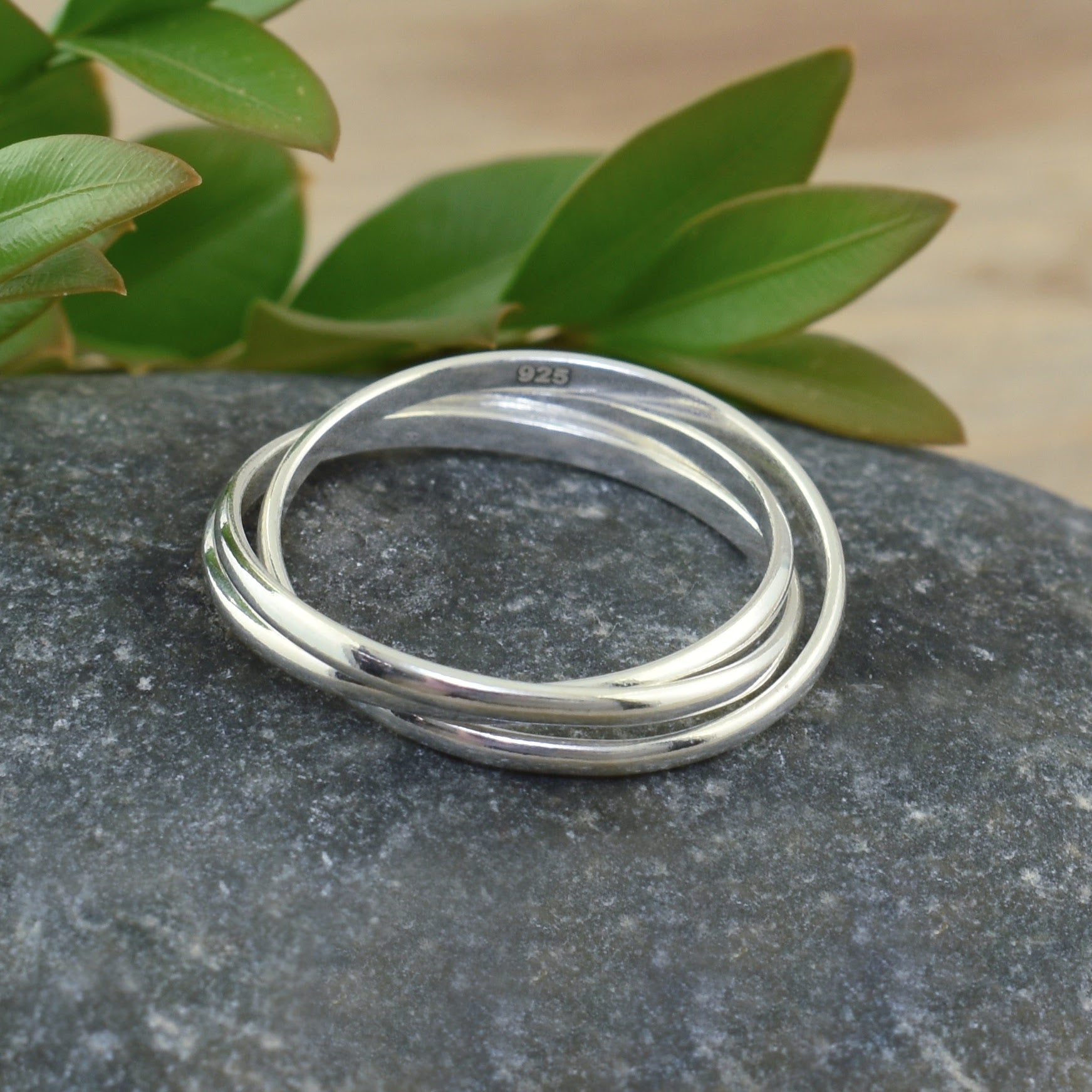 .925 sterling silver Trio Ring