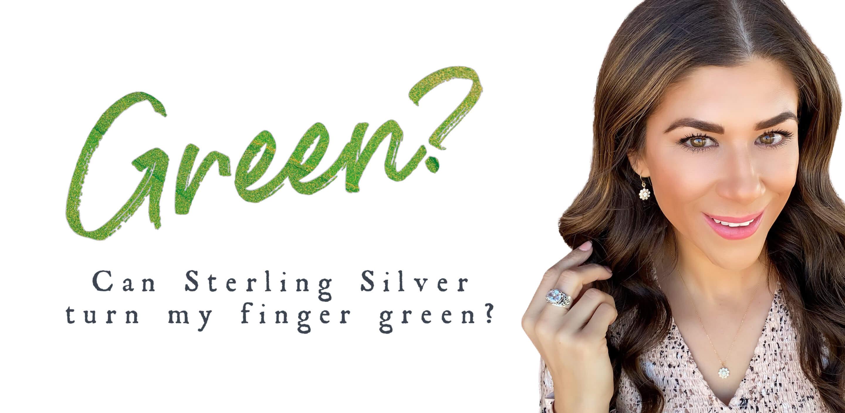 Can sterling silver jewelry turn your finger green? - Inspiranza Designs