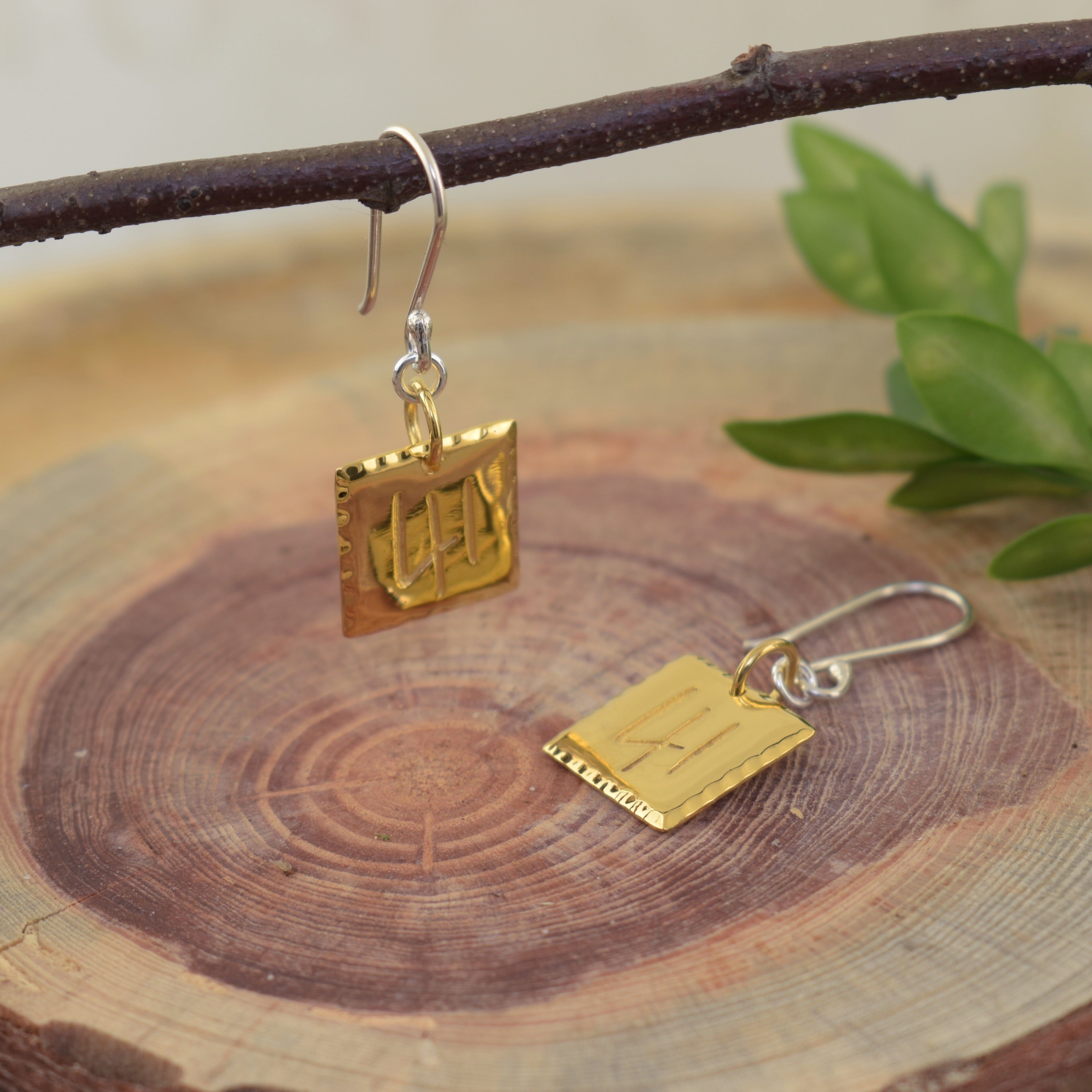 Standard 41 earrings gold plated