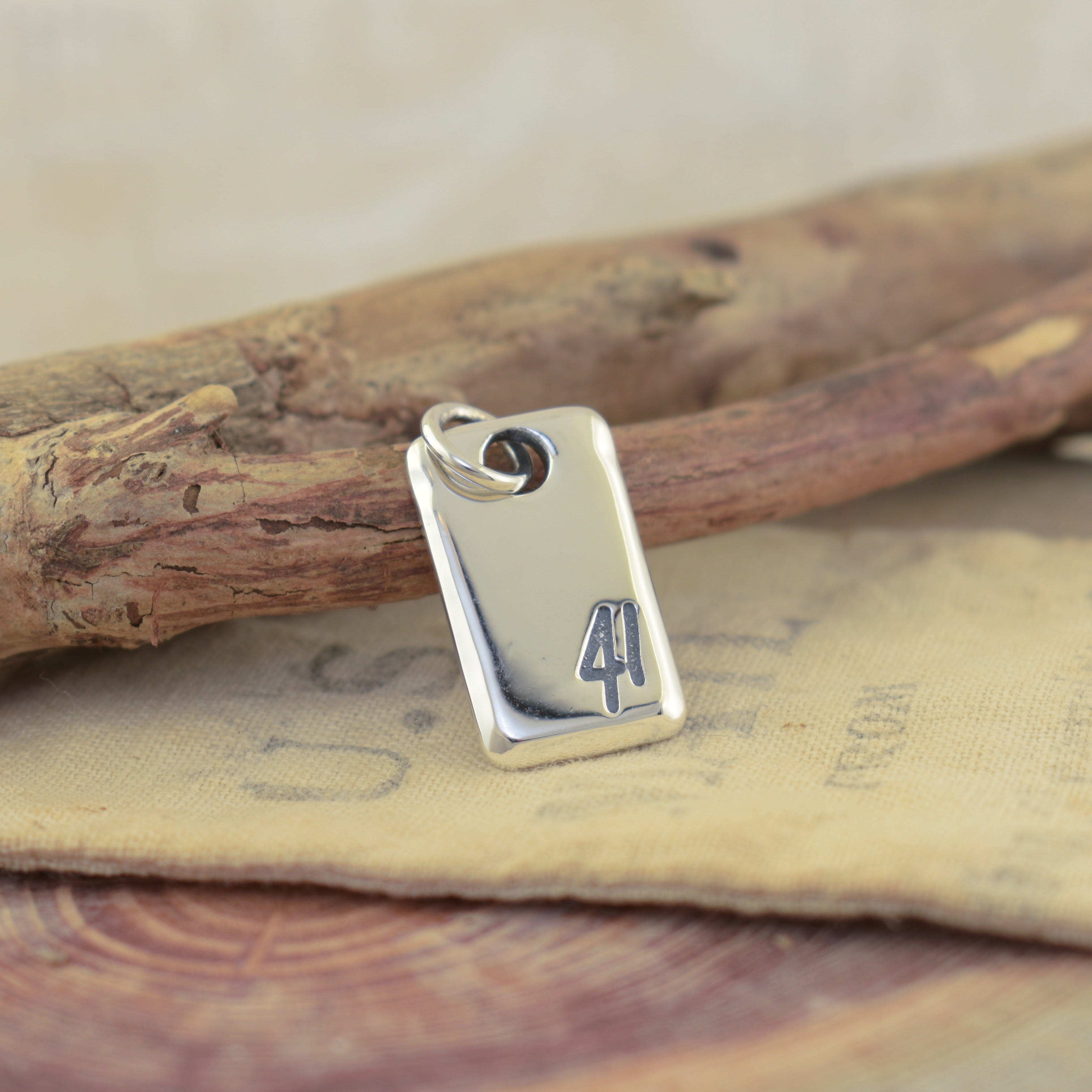 sterling silver hand crafted 41 pendant
