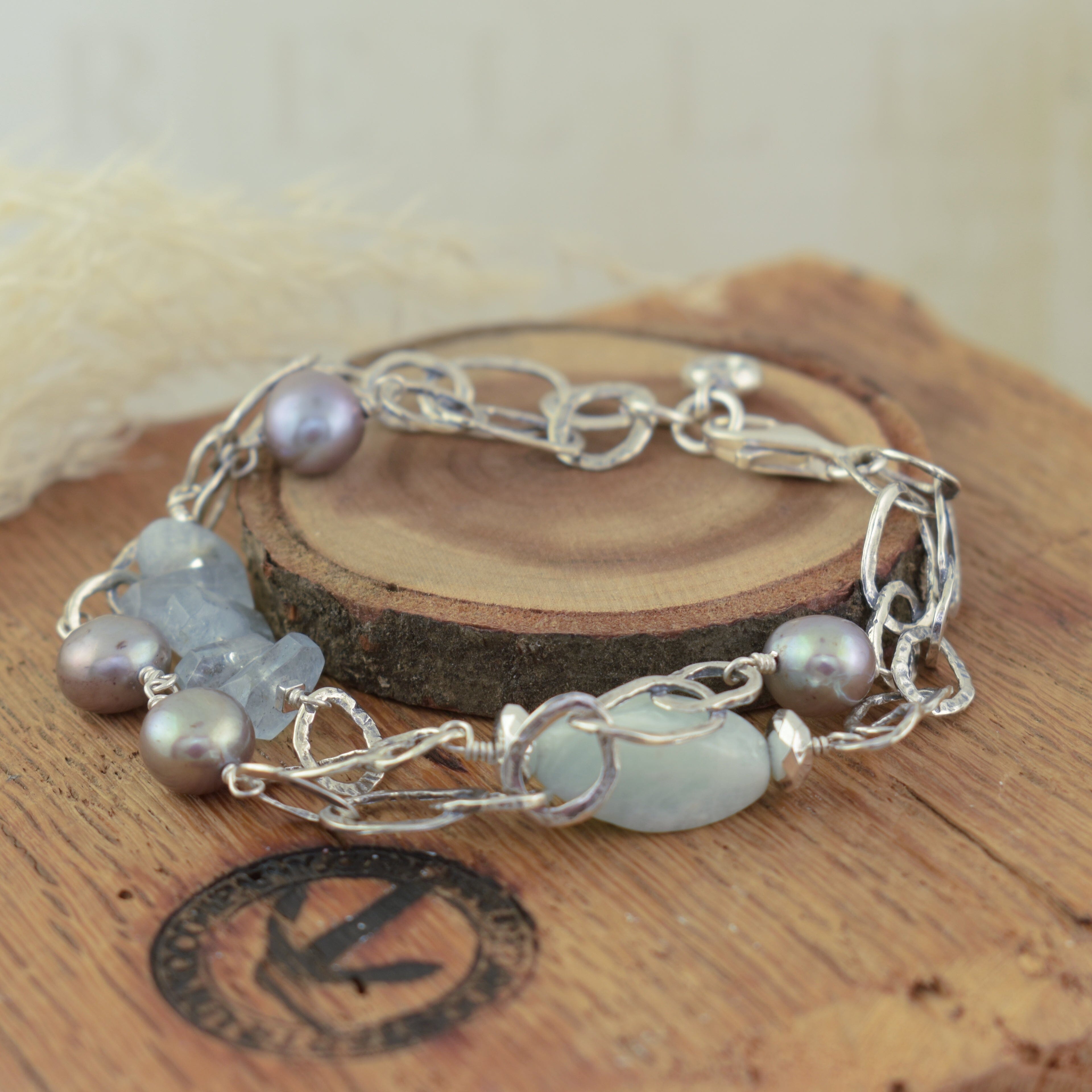 unique beachy style Aqua Lagoon Bracelet 