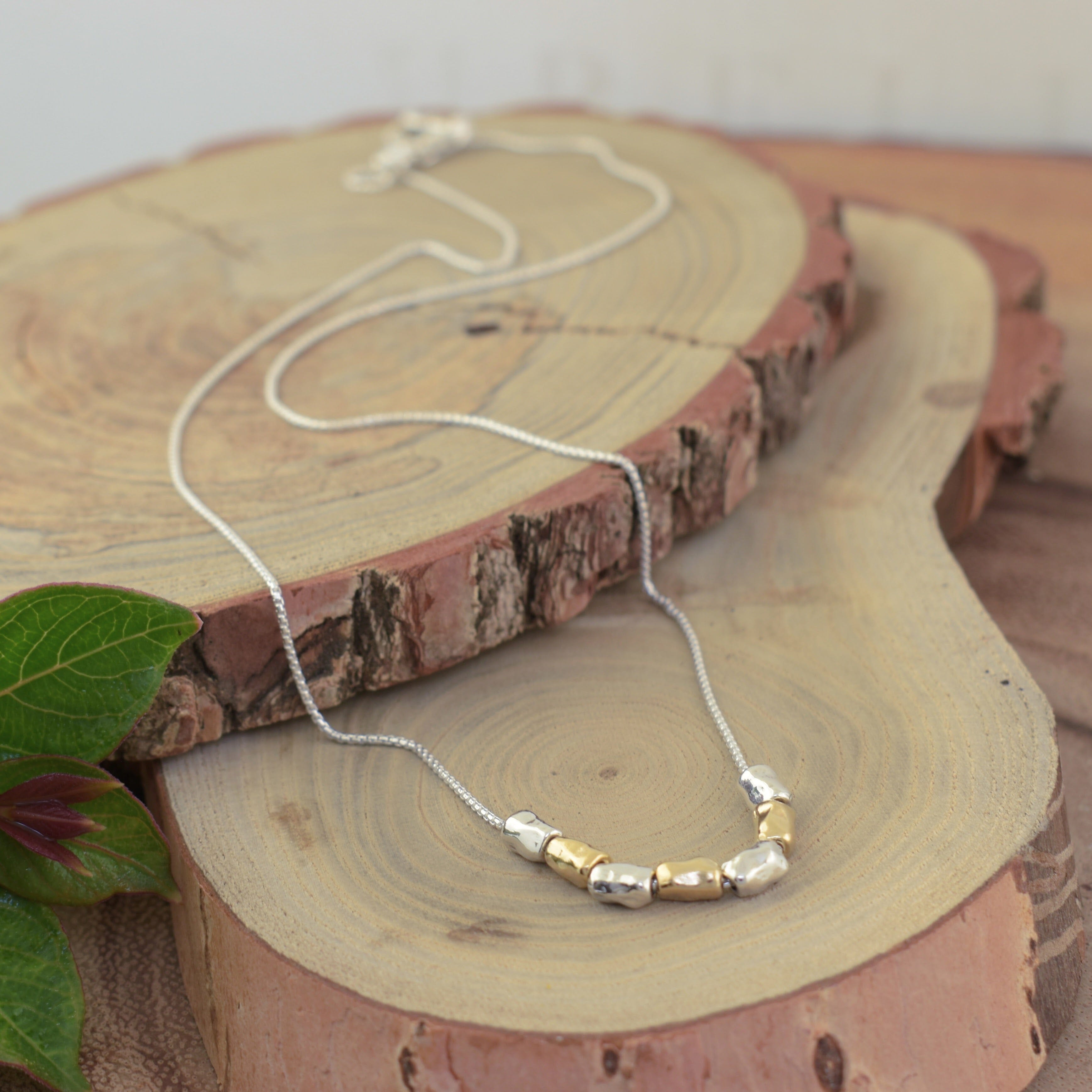 mixed metal necklace