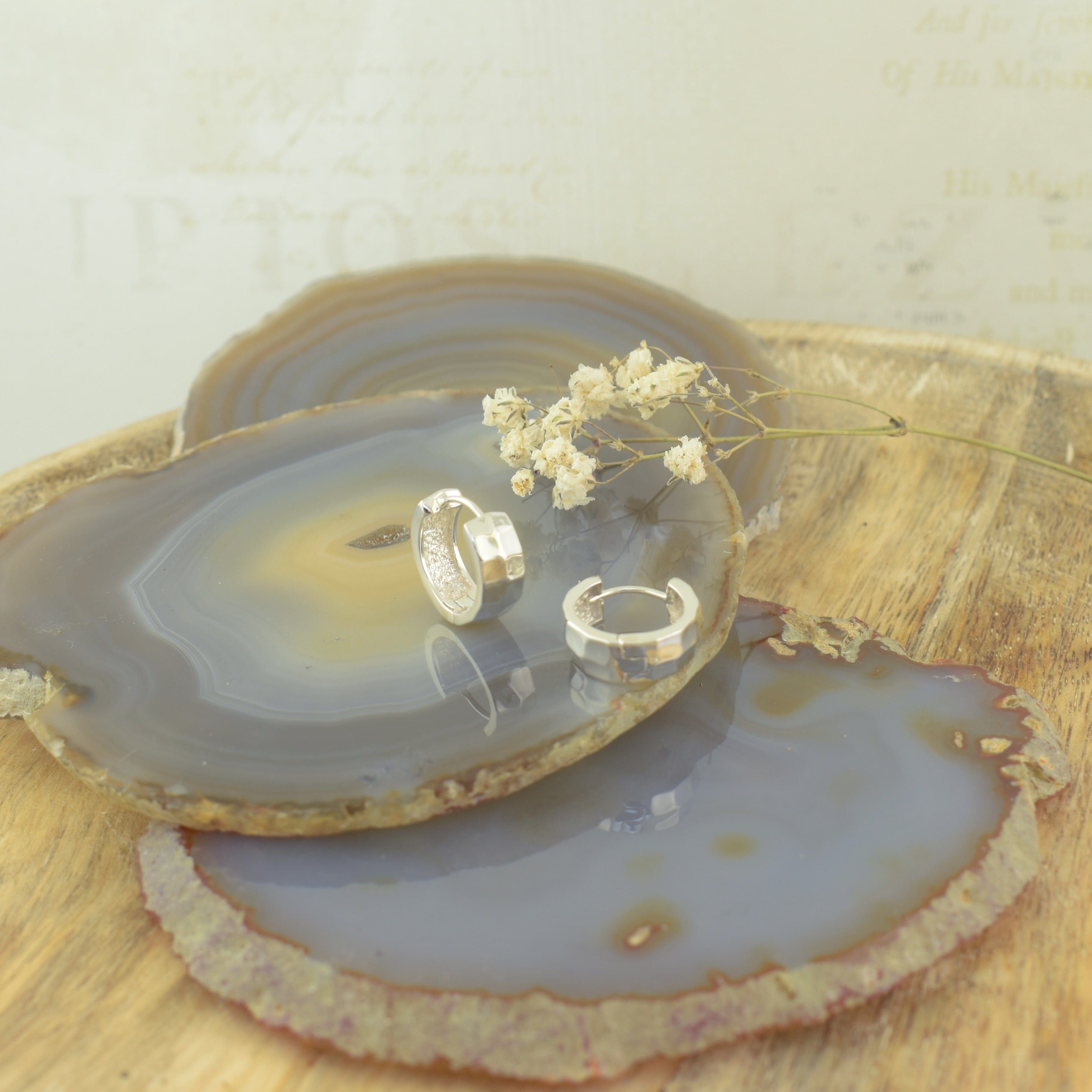 Bold Shine Huggie Earrings