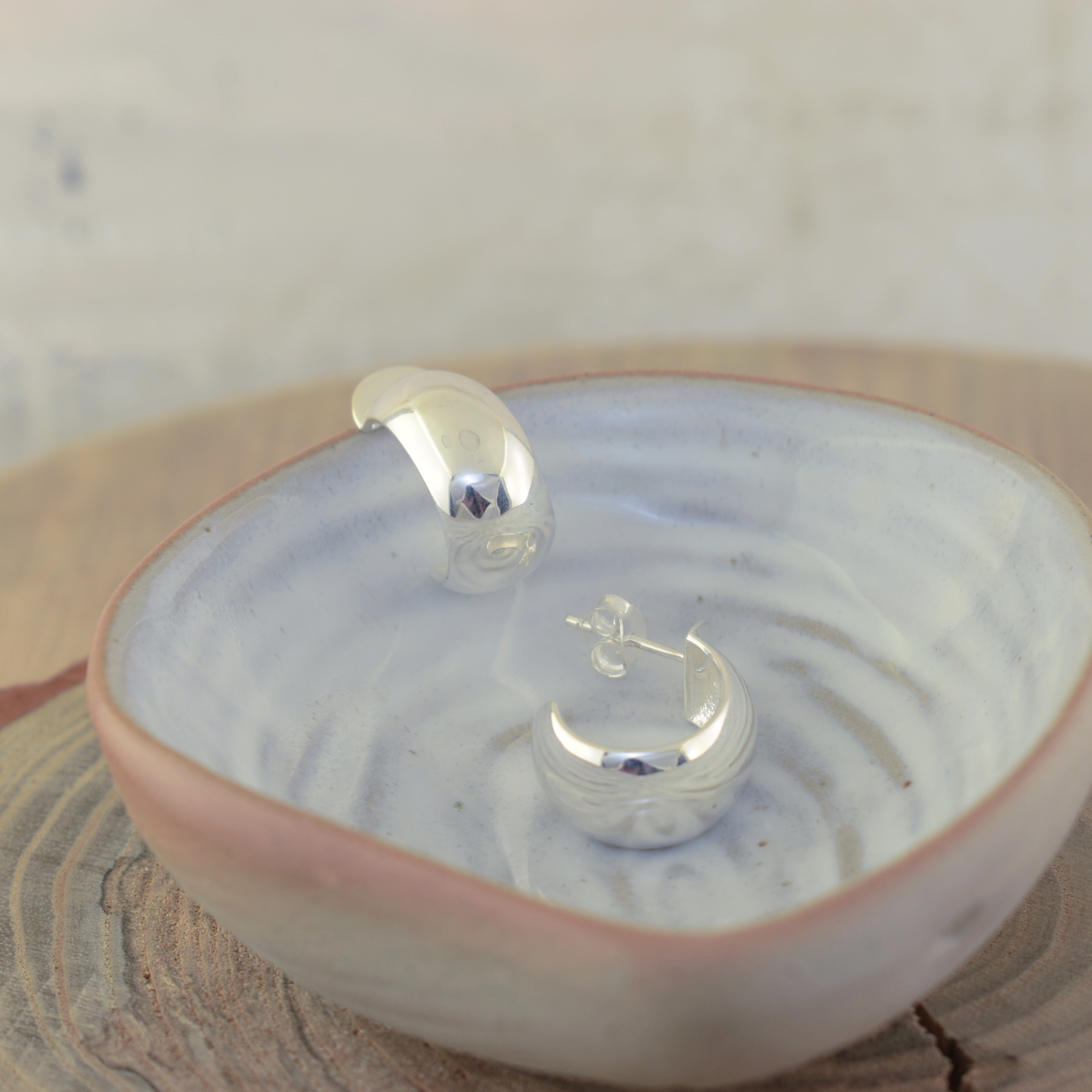 .925 silver earring hoops