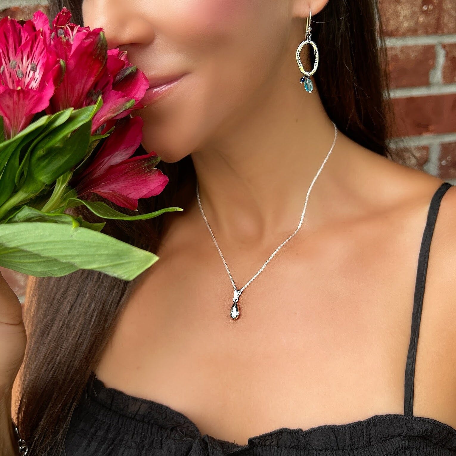 Bottled tears necklace