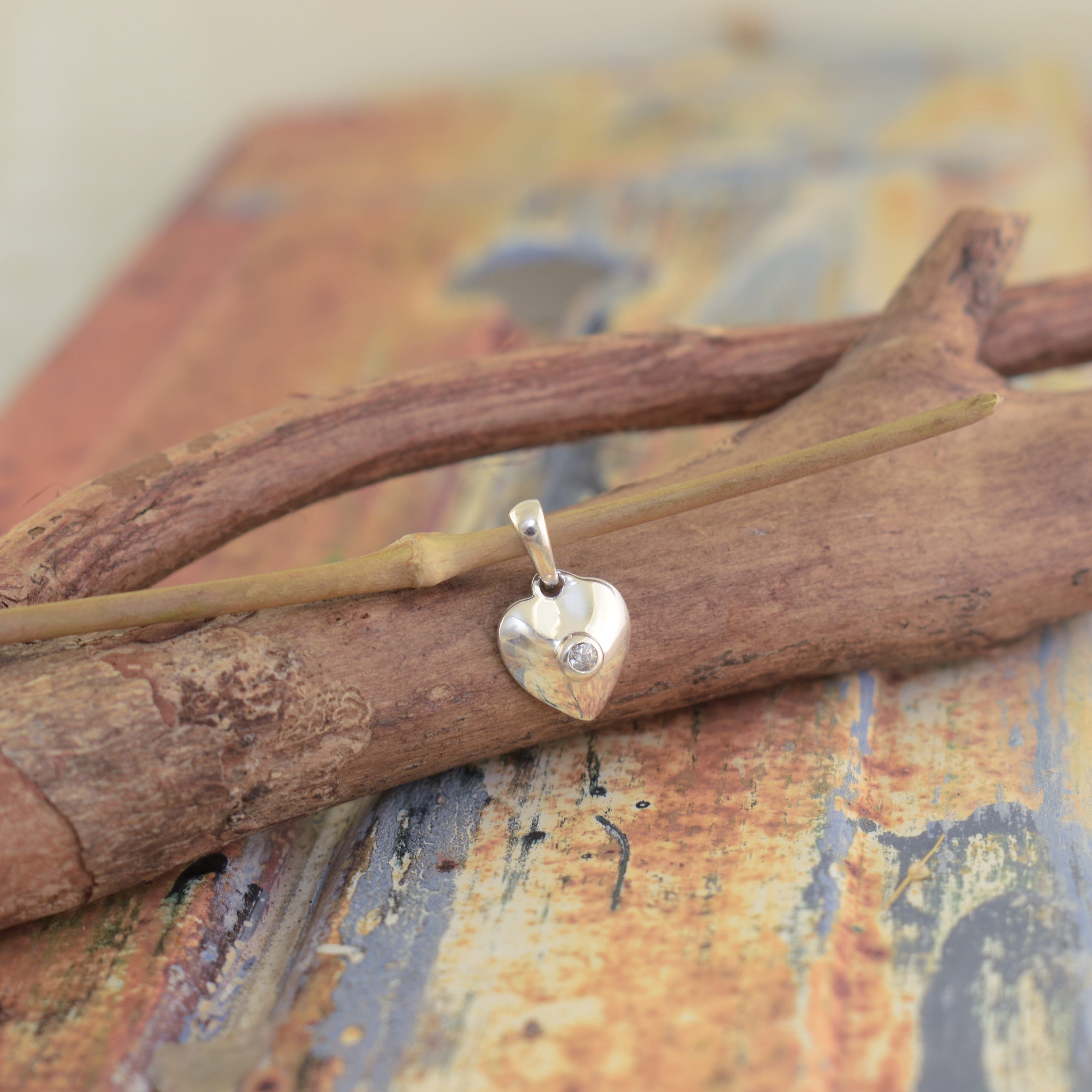sterling silver heart pendant