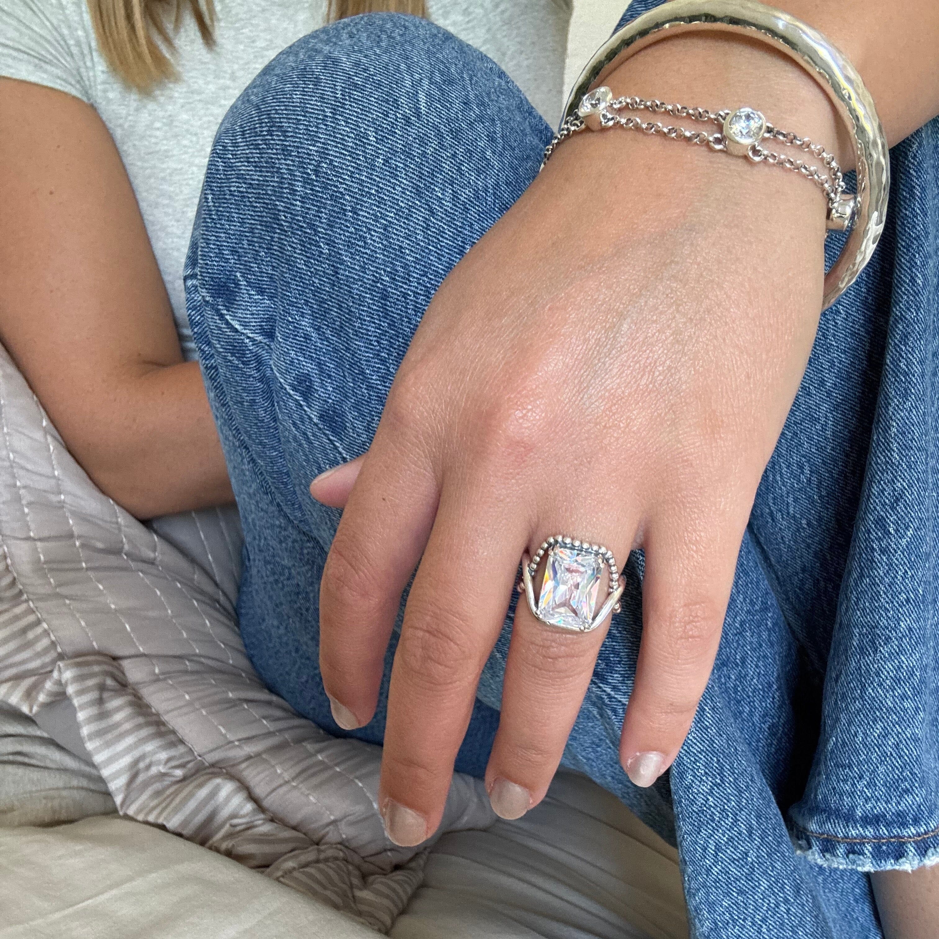 Clear Cut Ring