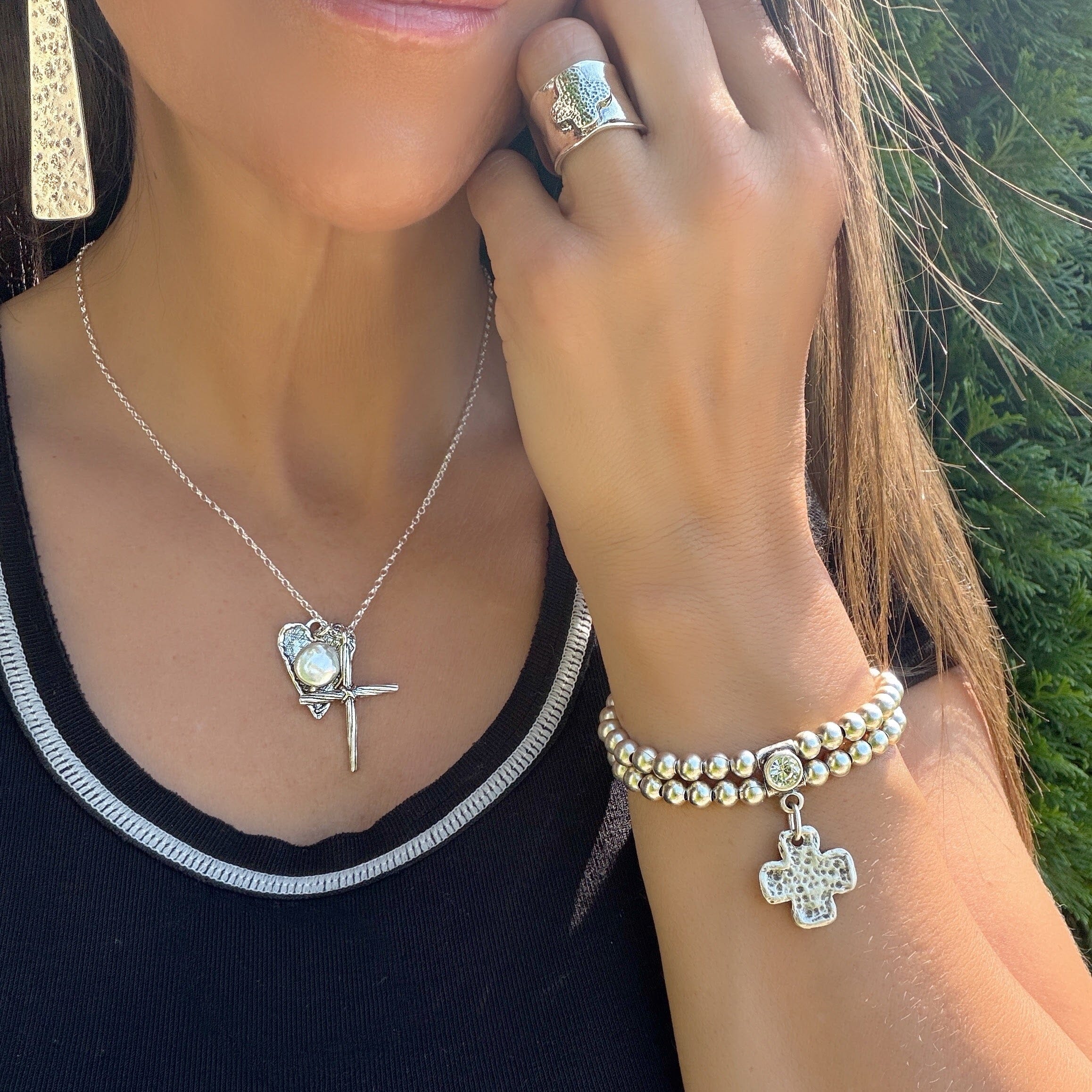 women's Christian lifestyle jewelry in silver