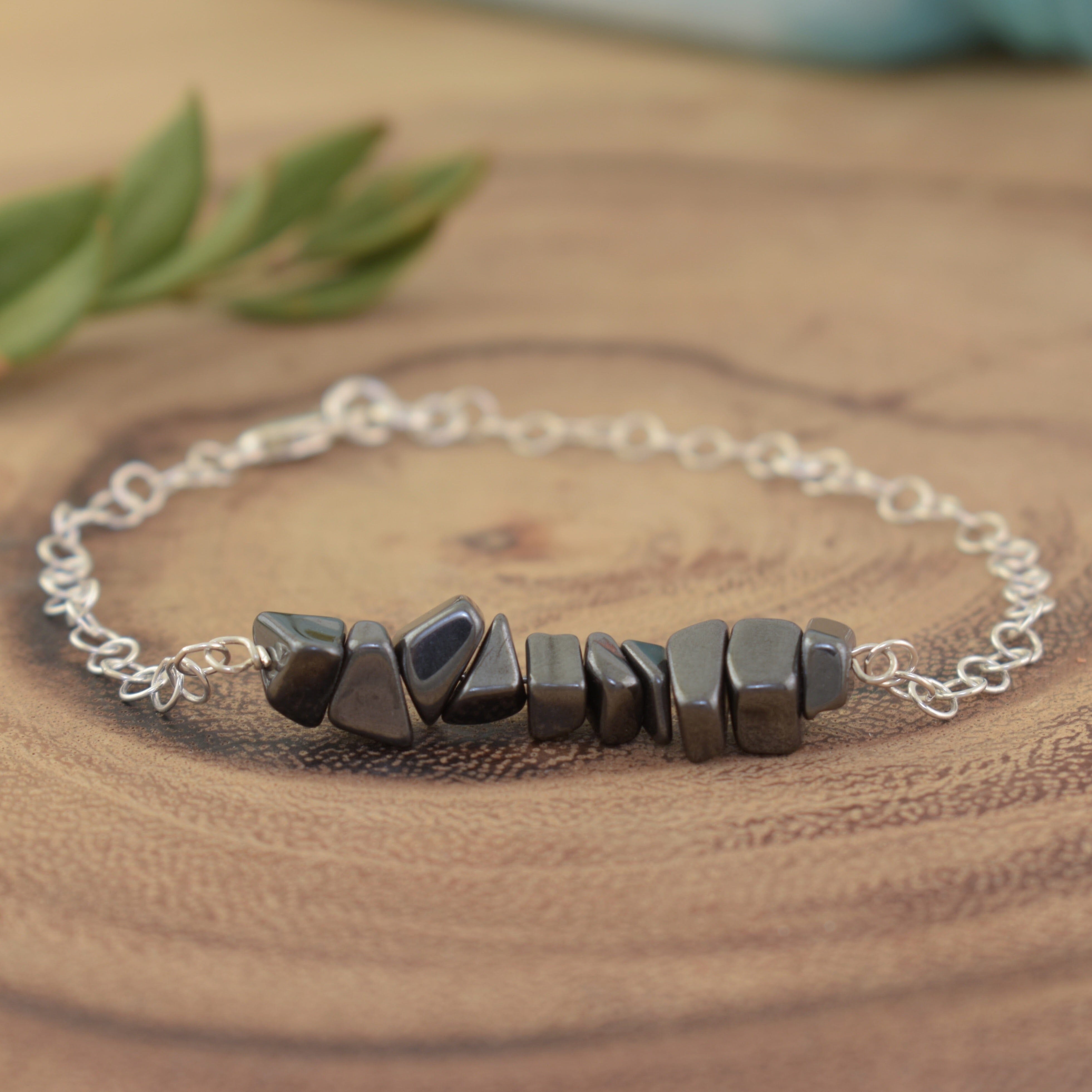 Hematite stone bracelet