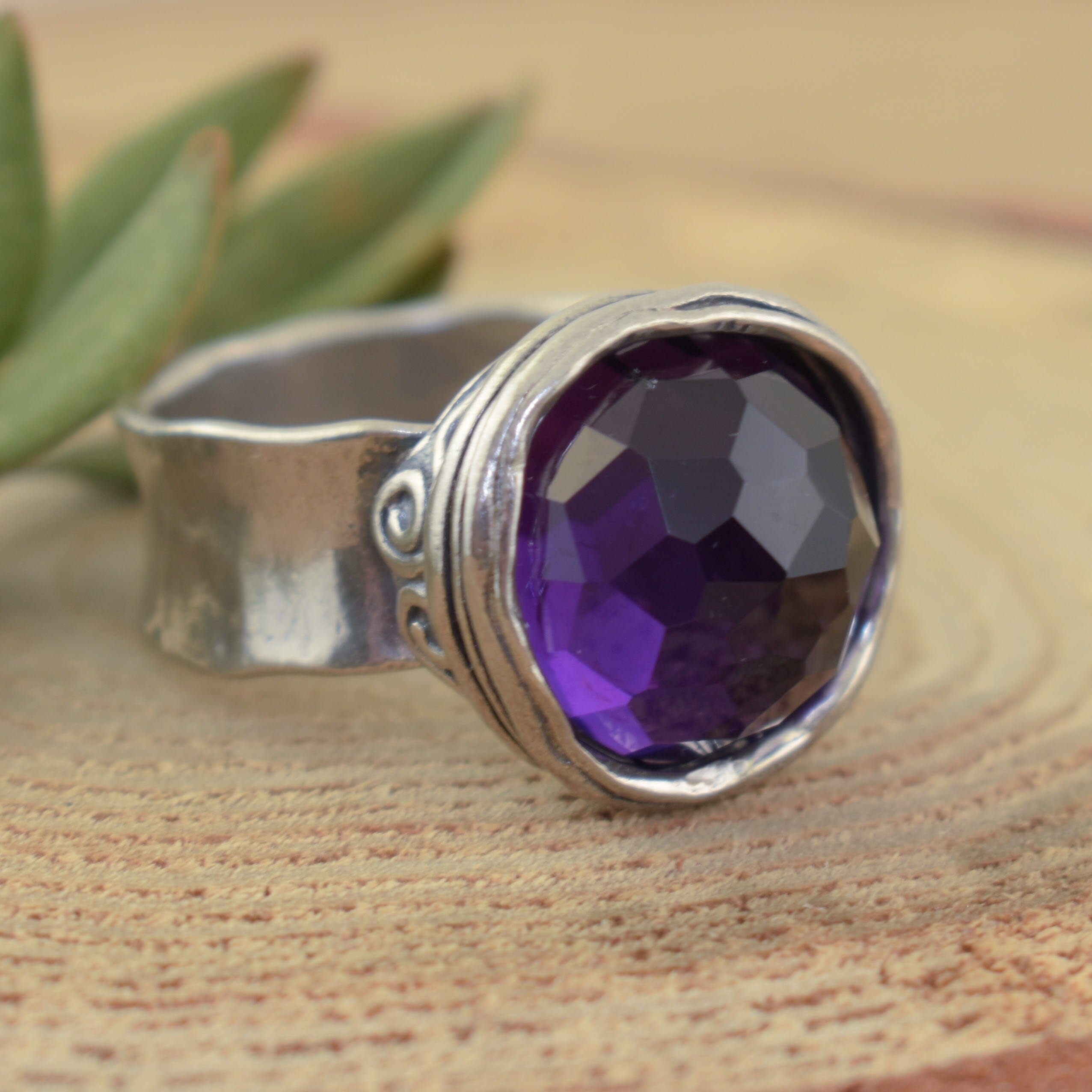 sterling silver chunky ring