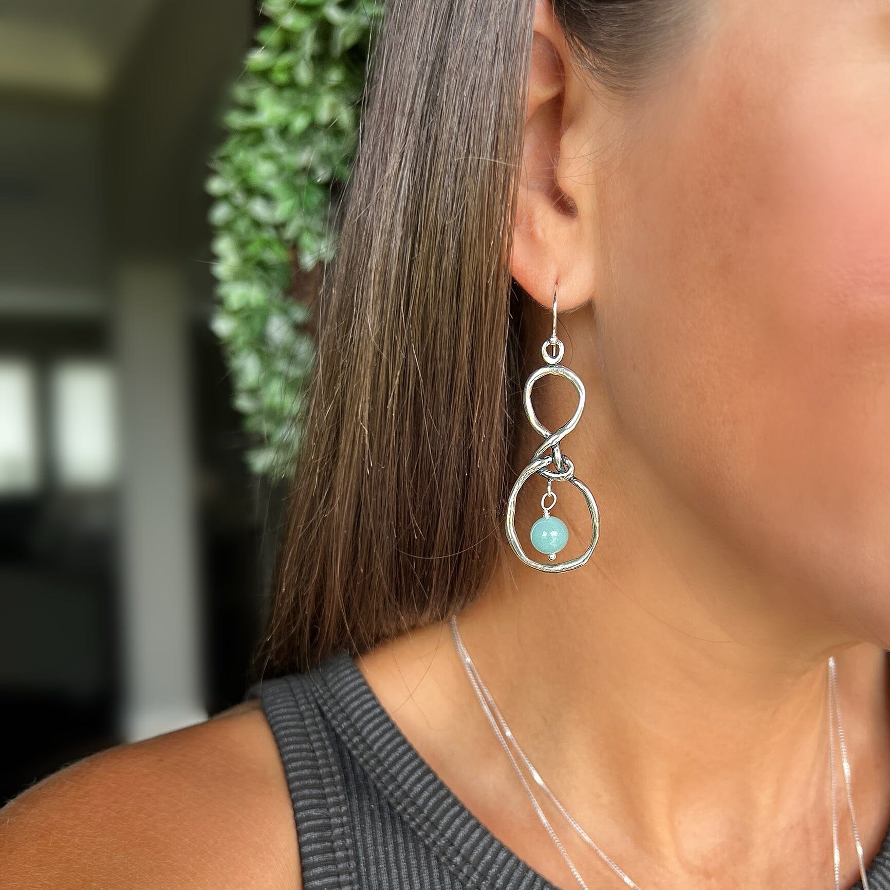 Handcrafted dangle earrings