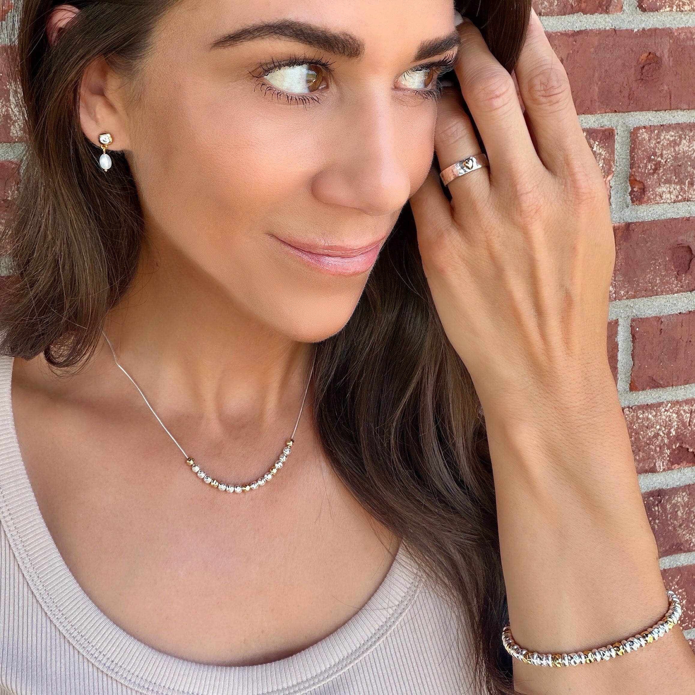 women's two-toned jewelry