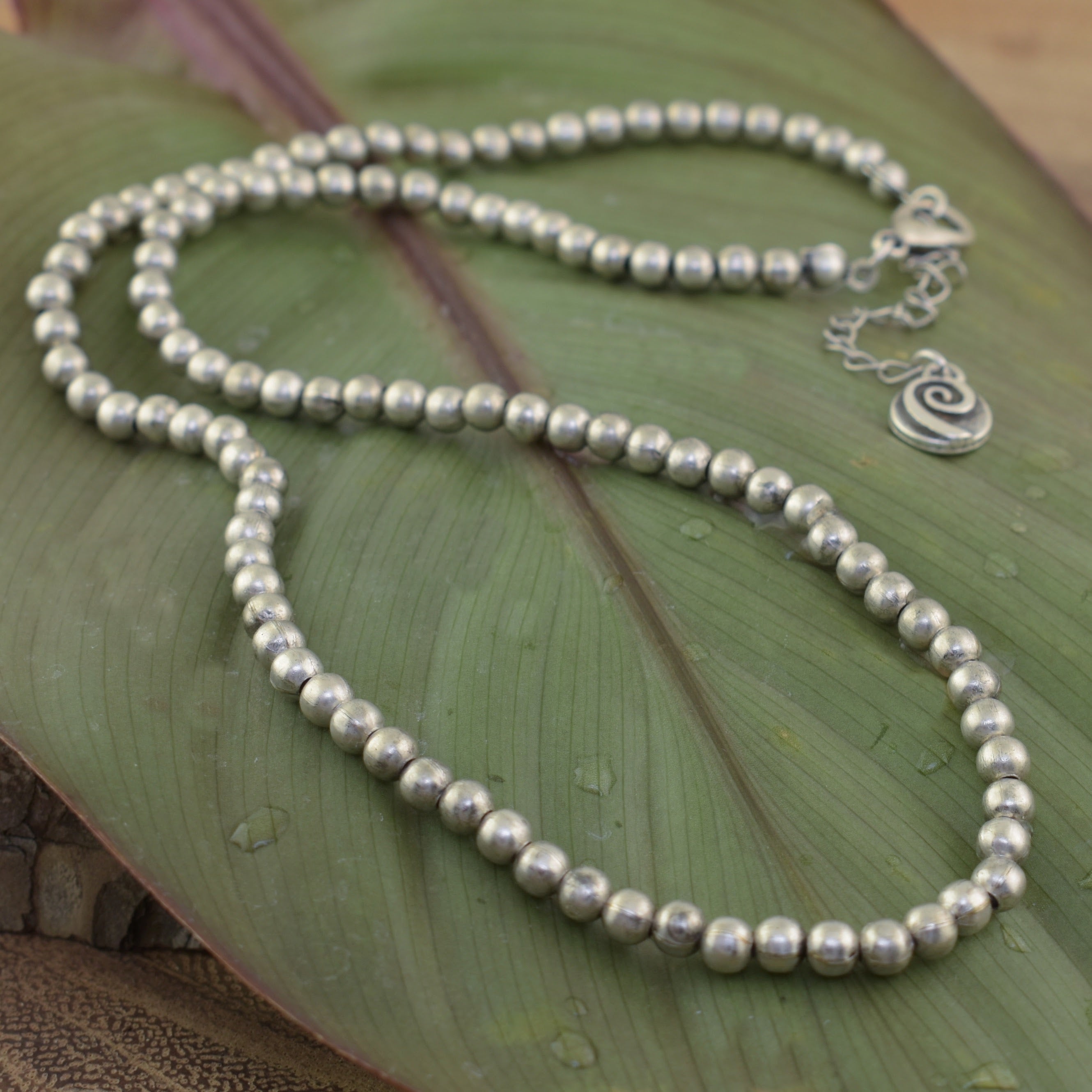 Zamak bead necklace