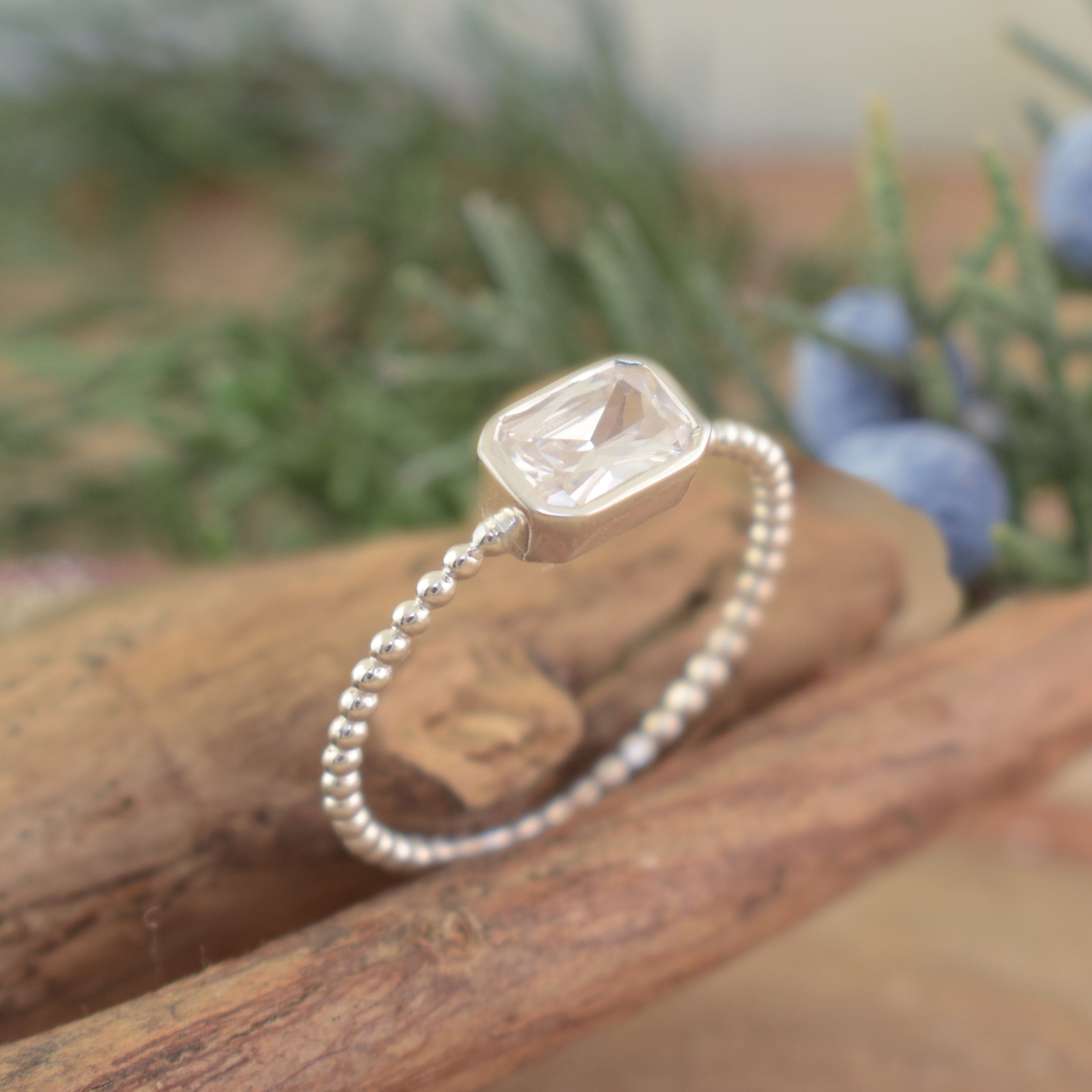 Sterling silver hand crafted Beaded ring