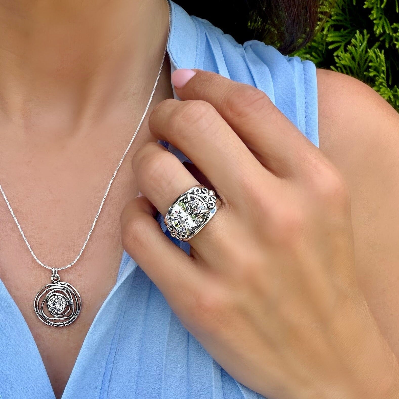 chunky .925 sterling silver Eye Candy ring