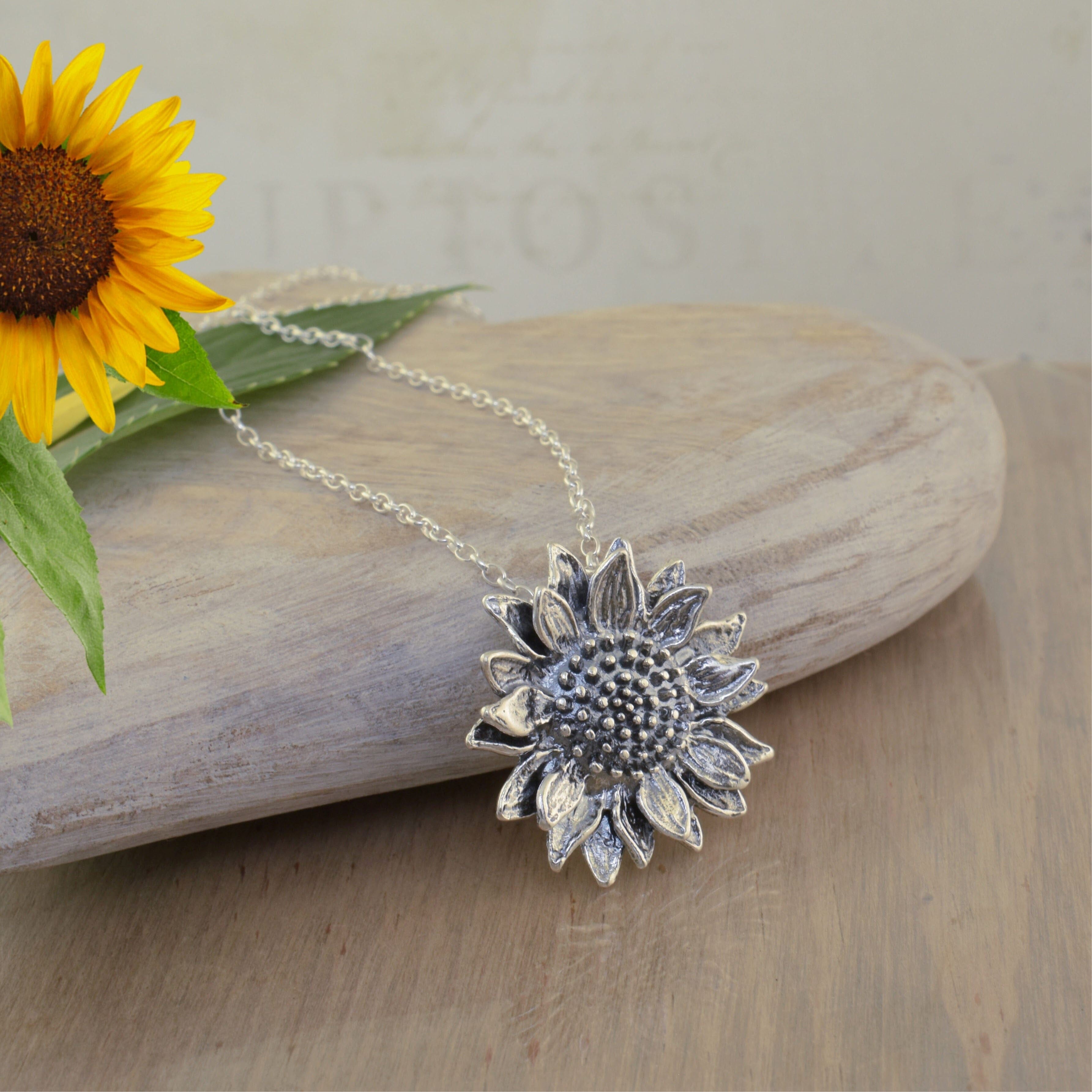 Sunflower Necklace - July Flower of the Month