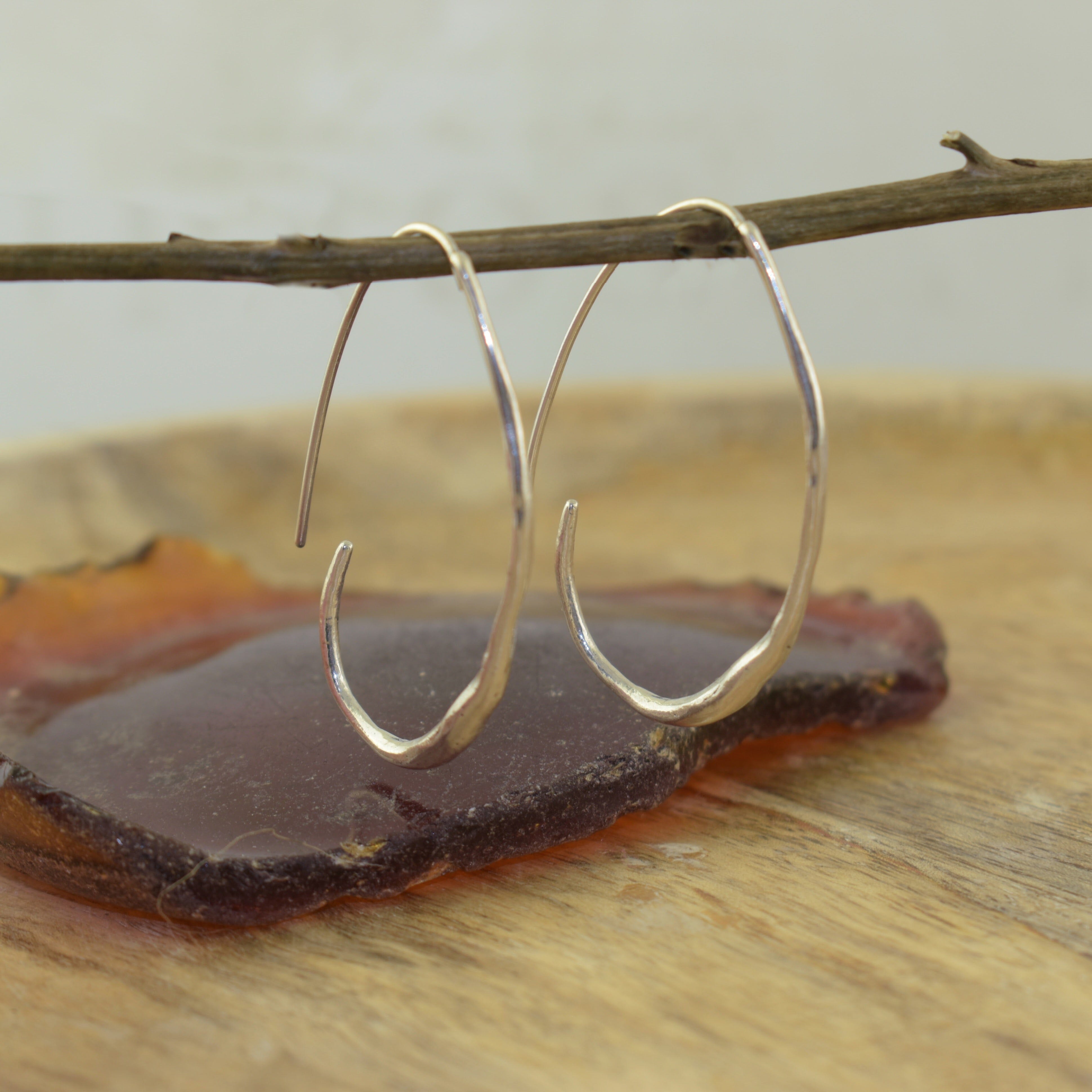 Sterling silver hand crafted earrings