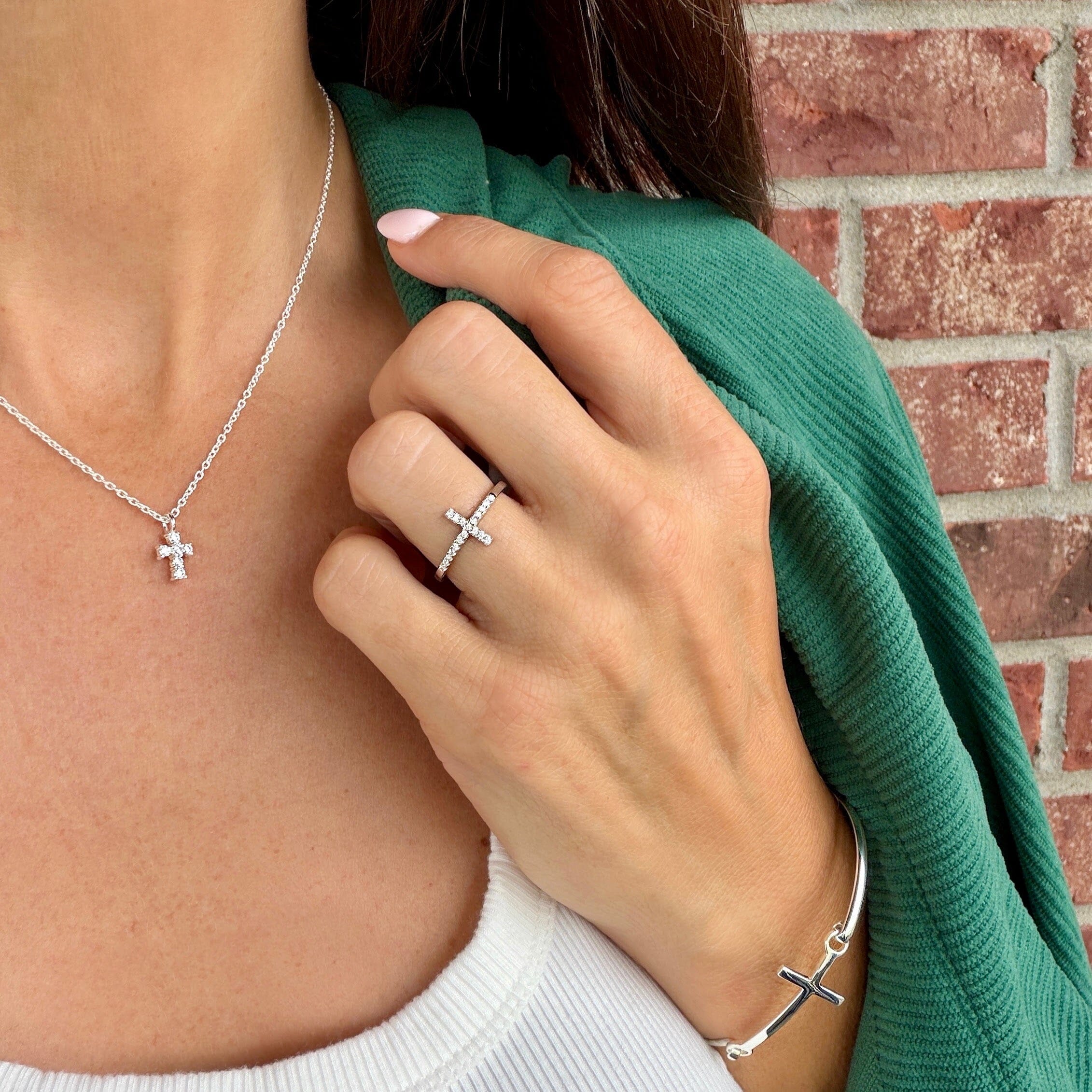 women's Christian sterling silver jewelry 