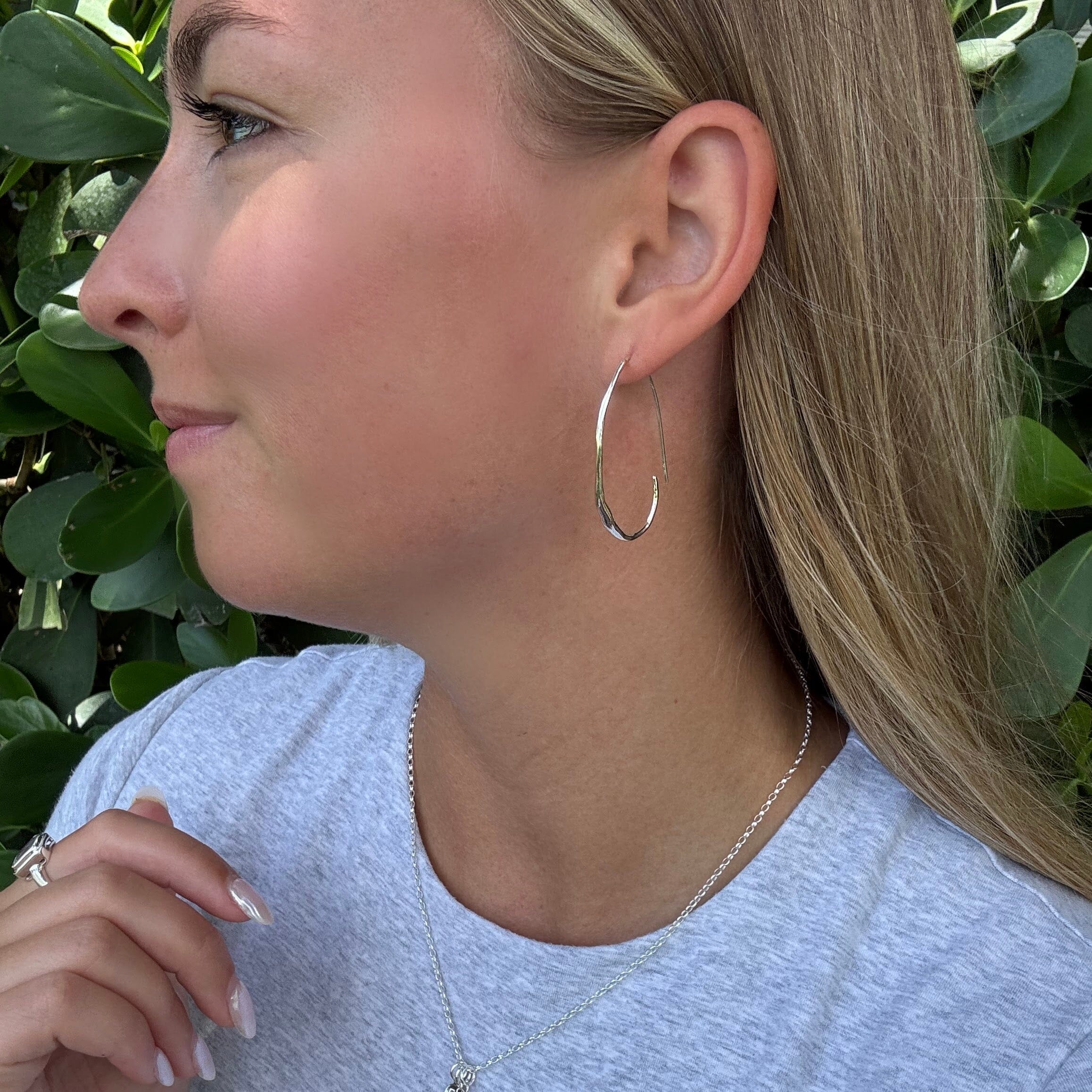 Go with the flow sterling silver earrings