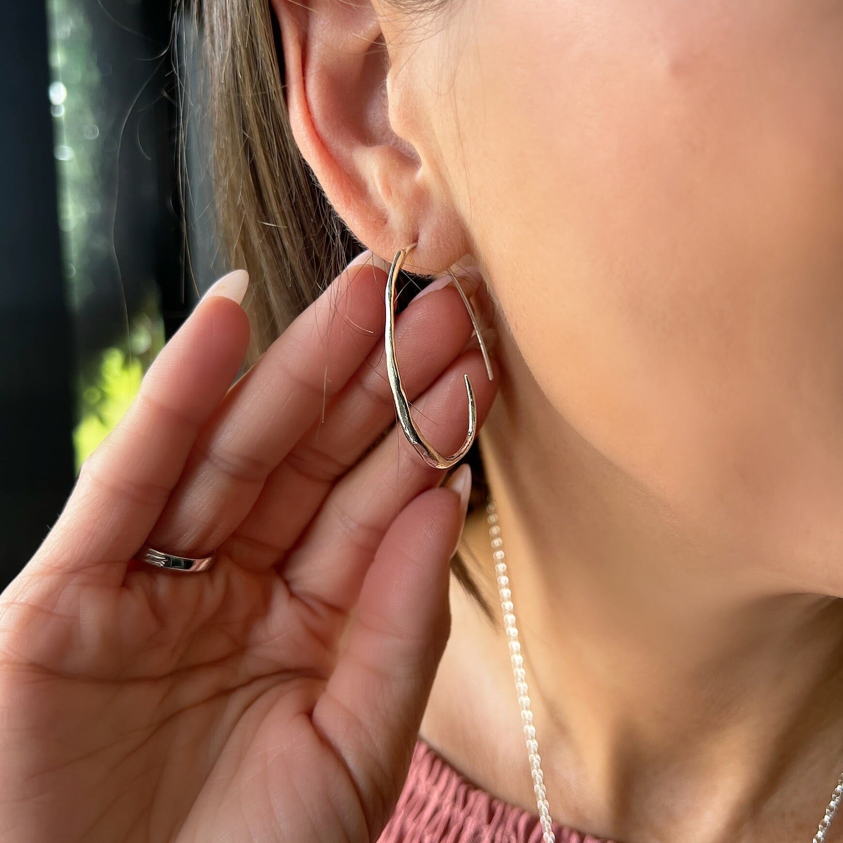 Sterling silver hand crafted earrings