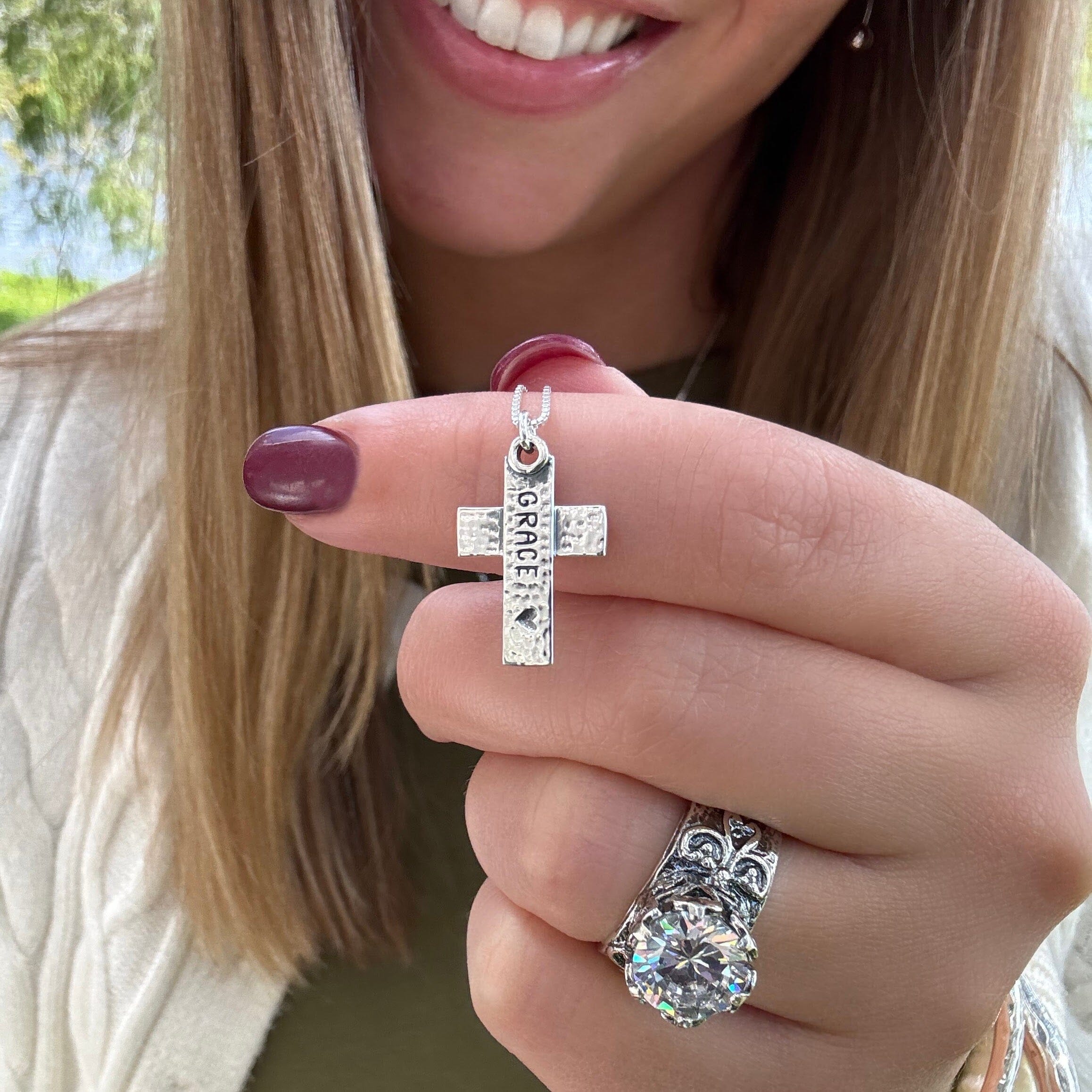 Sterling silver Grace necklace