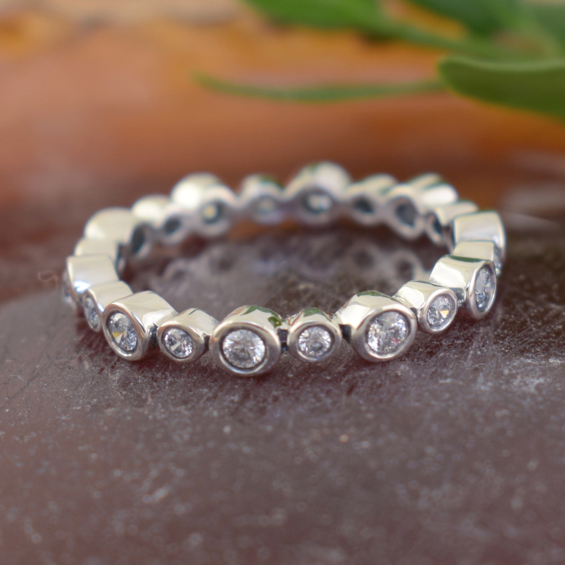 eternity band silver
