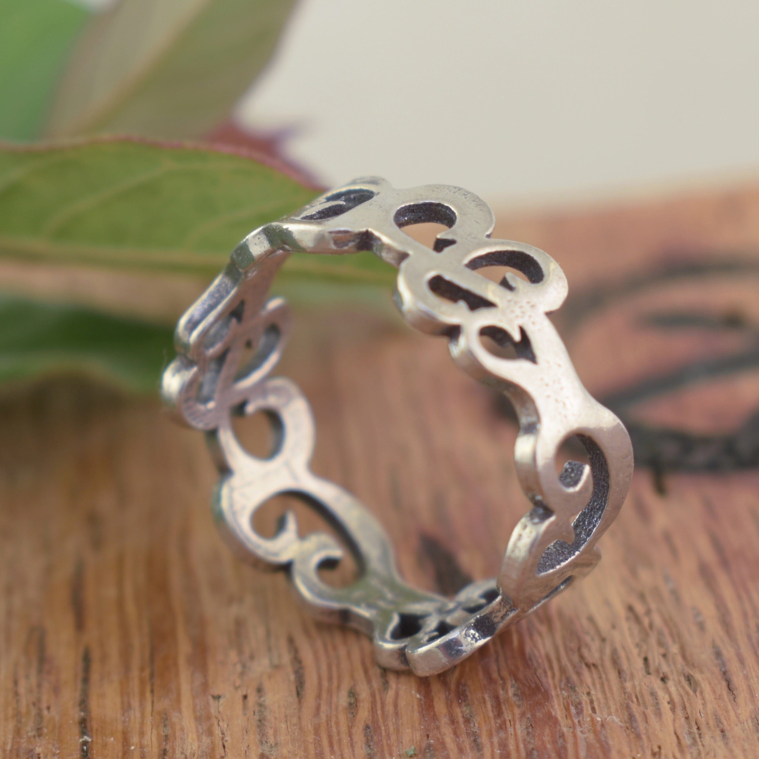 .925 sterling silver hand crafted ring
