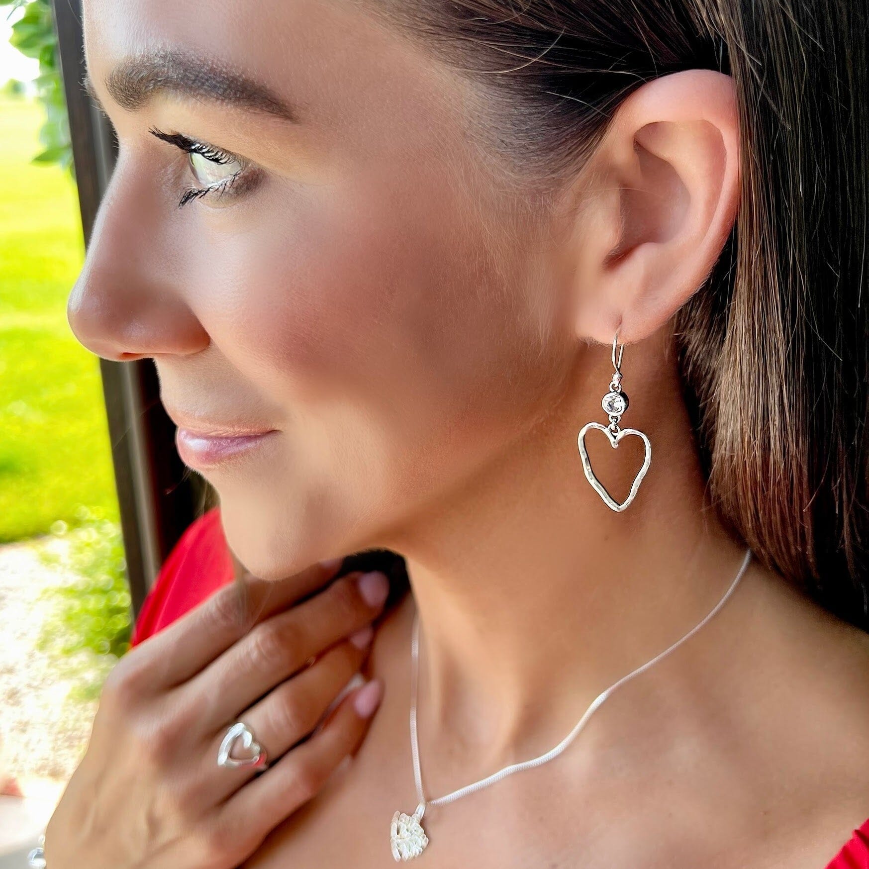 sterling silver dangle earrings