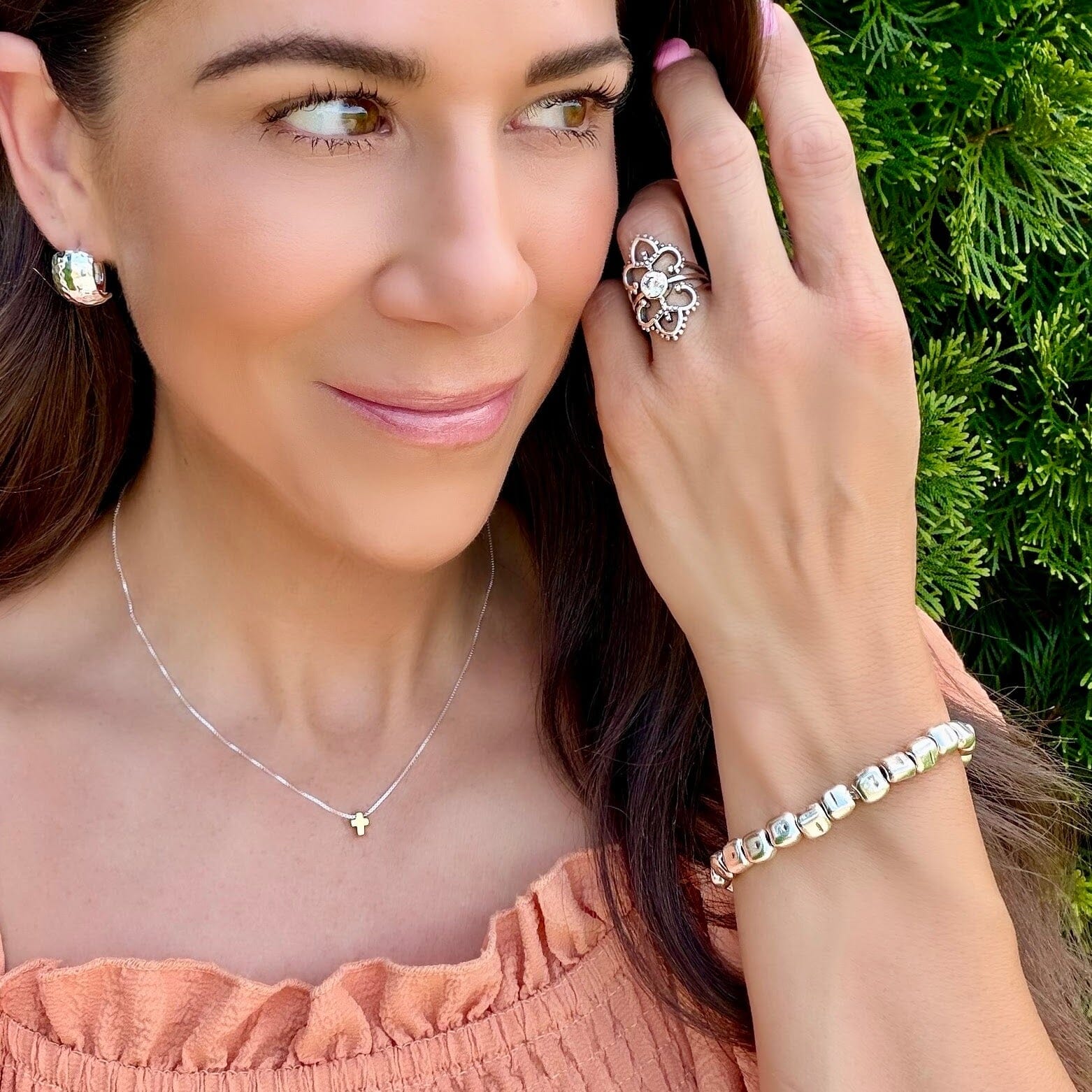 Hip to be Square stretch bracelet 