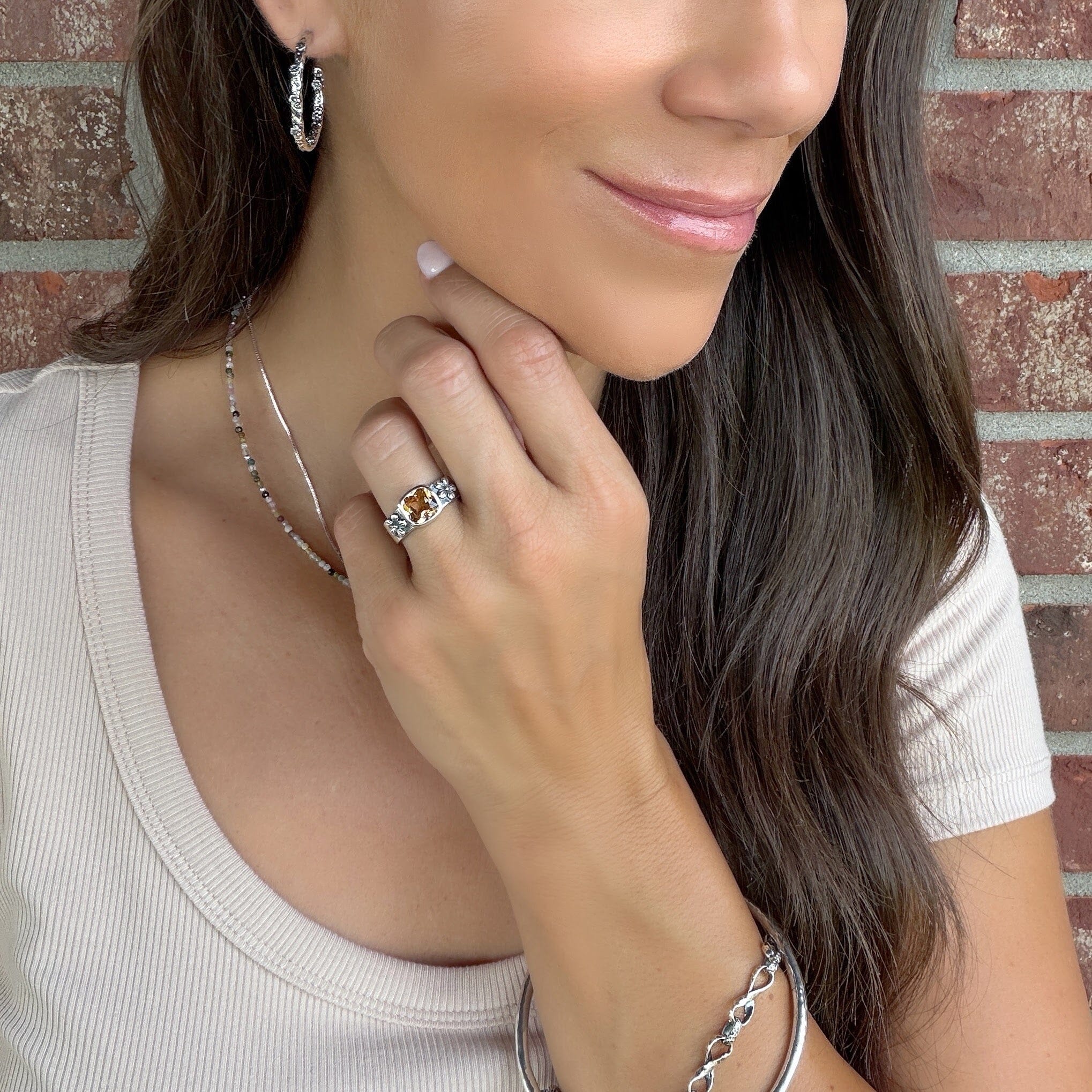 .925 sterling silver Honey Bloom Ring